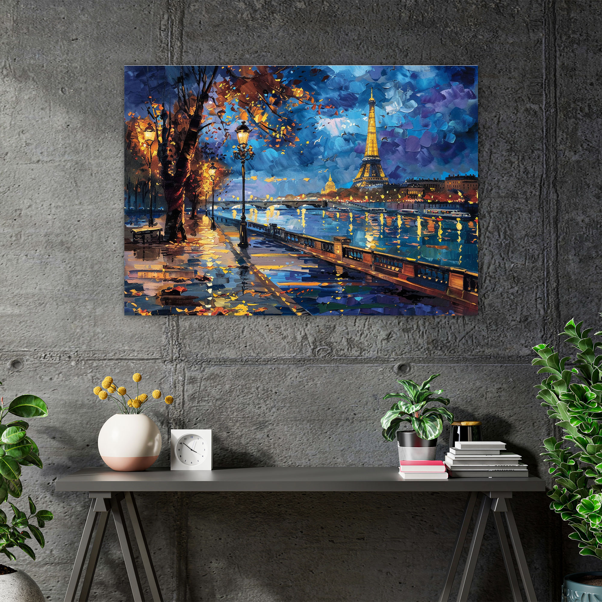 Leonid Afremov Canvas Print Paris Cityscape Wall Art - Leonid Afremov, Canvas Wall Art, Home Decoration, Wall Decoration
