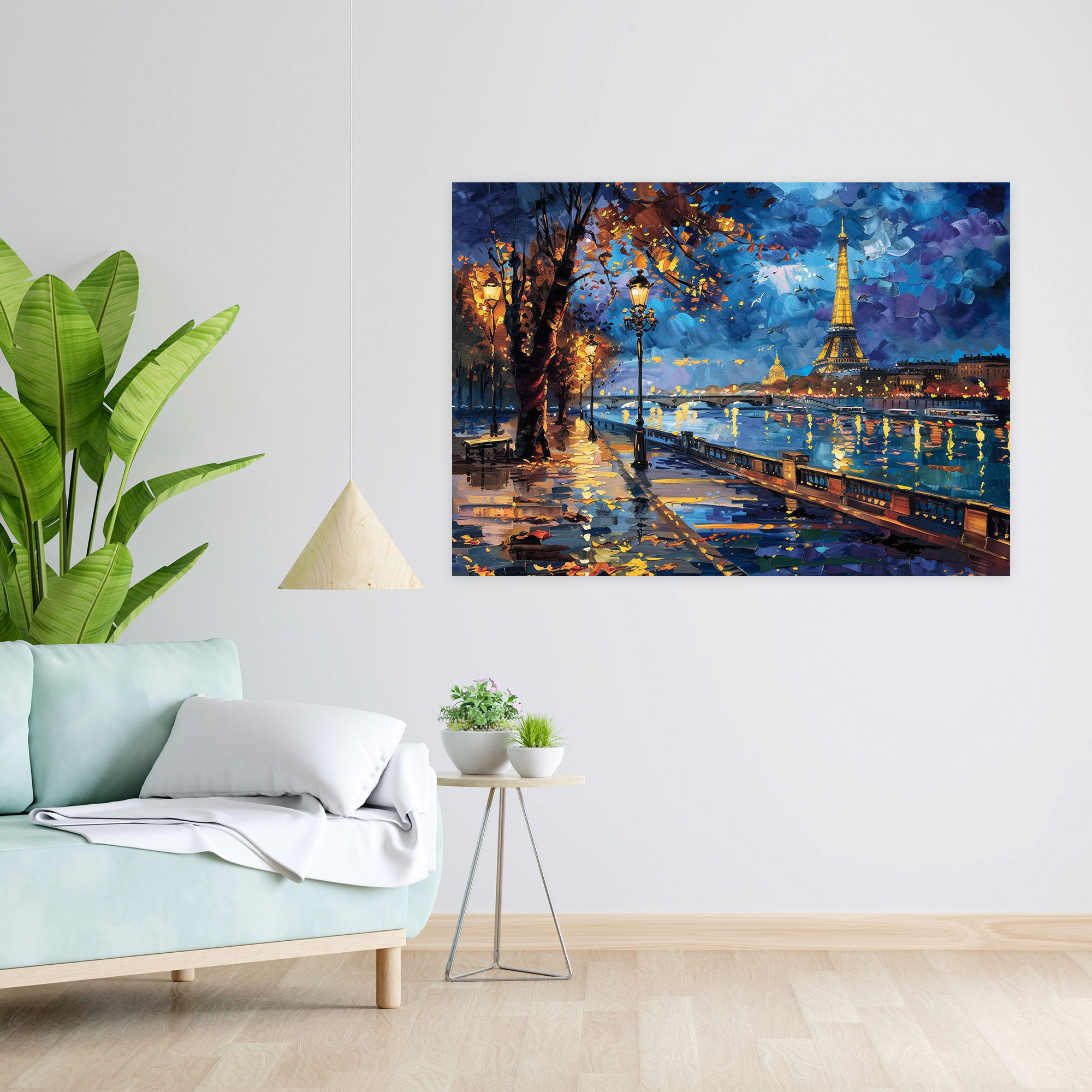Leonid Afremov Canvas Print Paris Cityscape Wall Art - Leonid Afremov, Canvas Wall Art, Home Decoration, Wall Decoration