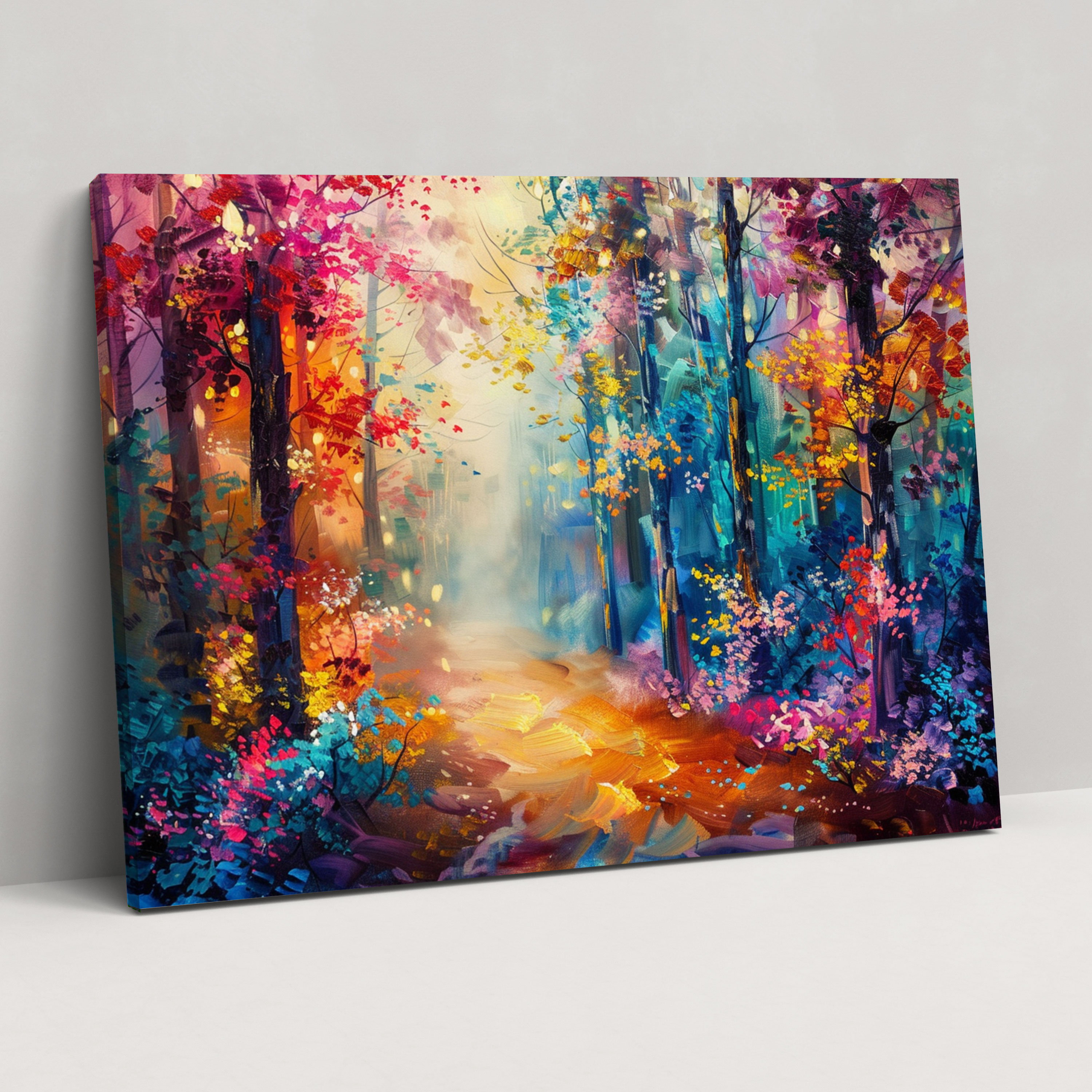 Leonid Afremov Canvas Print Fairytale Forest Wall Art - Leonid Afremov, Canvas, Home Decoration, Canvas Wall Art