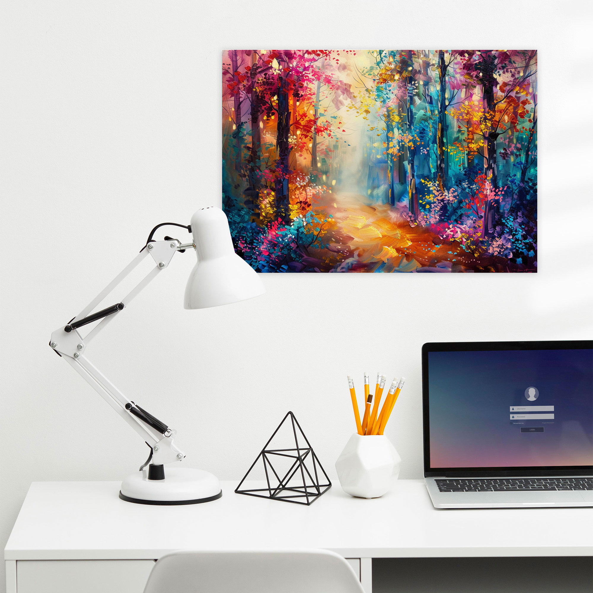 Leonid Afremov Canvas Print Fairytale Forest Wall Art - Leonid Afremov, Canvas, Home Decoration, Canvas Wall Art