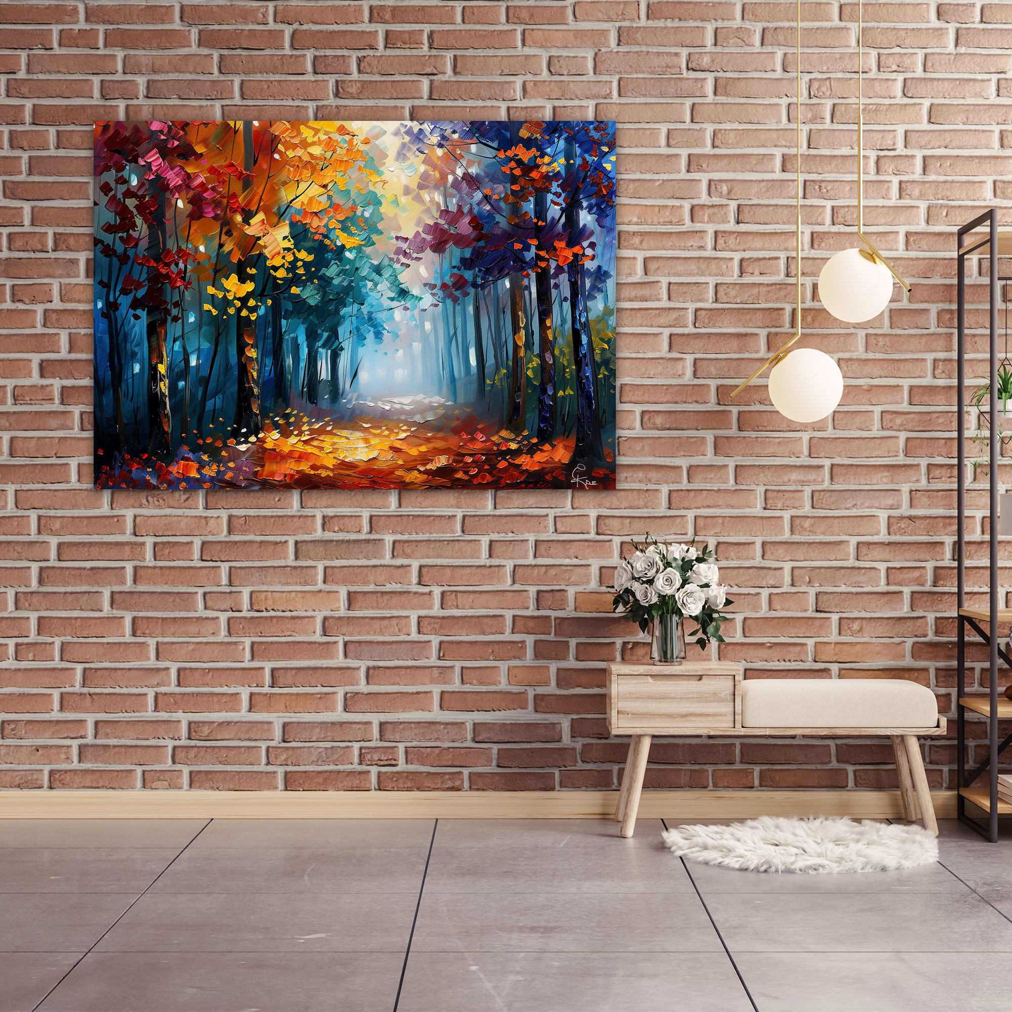 Colorful Forest Canvas Print - Leonid Afremov, Leonid Afremov, Canvas, Canvas Wall Art