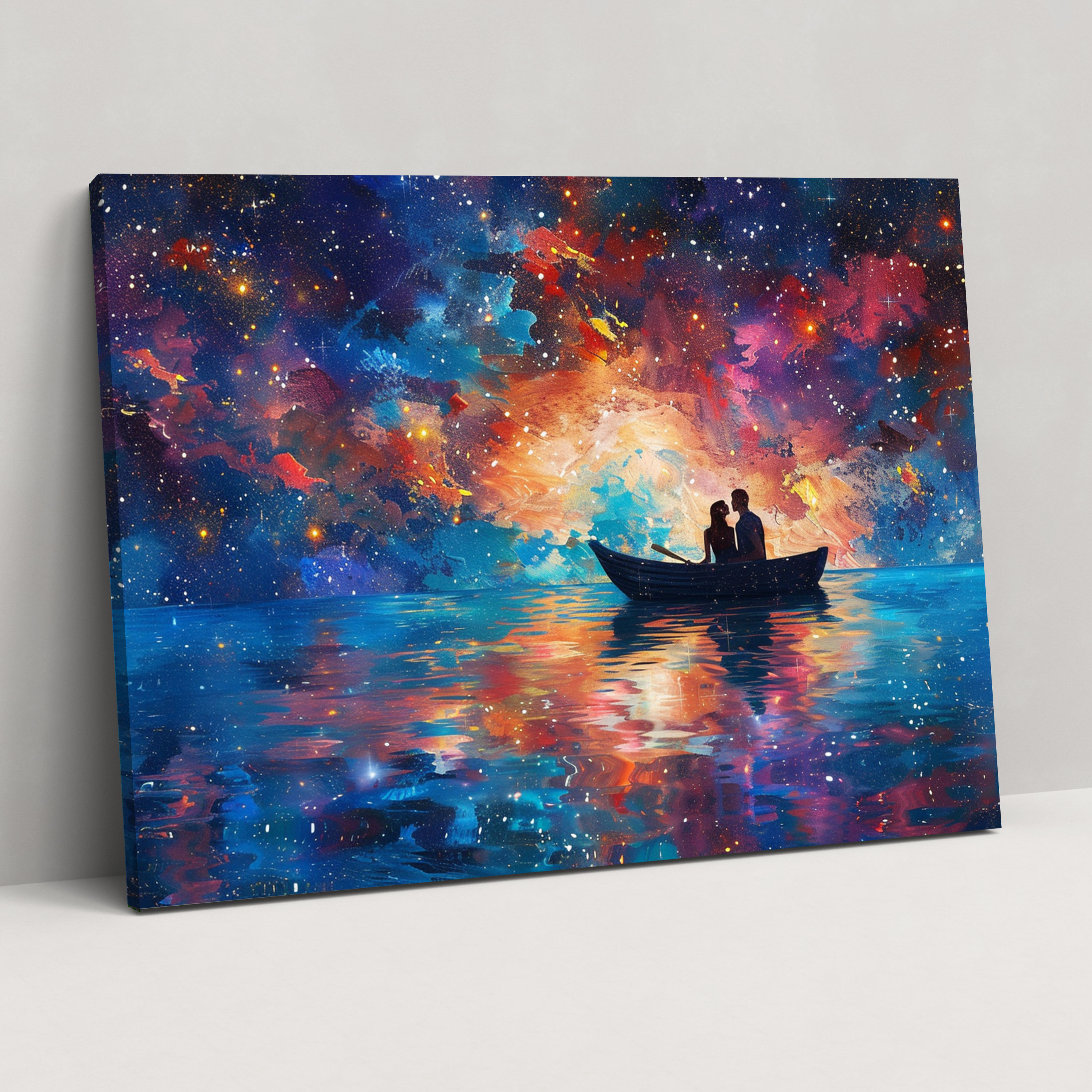 Starry Night Romance Canvas Print - Leonid Afremov, Canvas Wall Art, Home Decoration, Wall Art