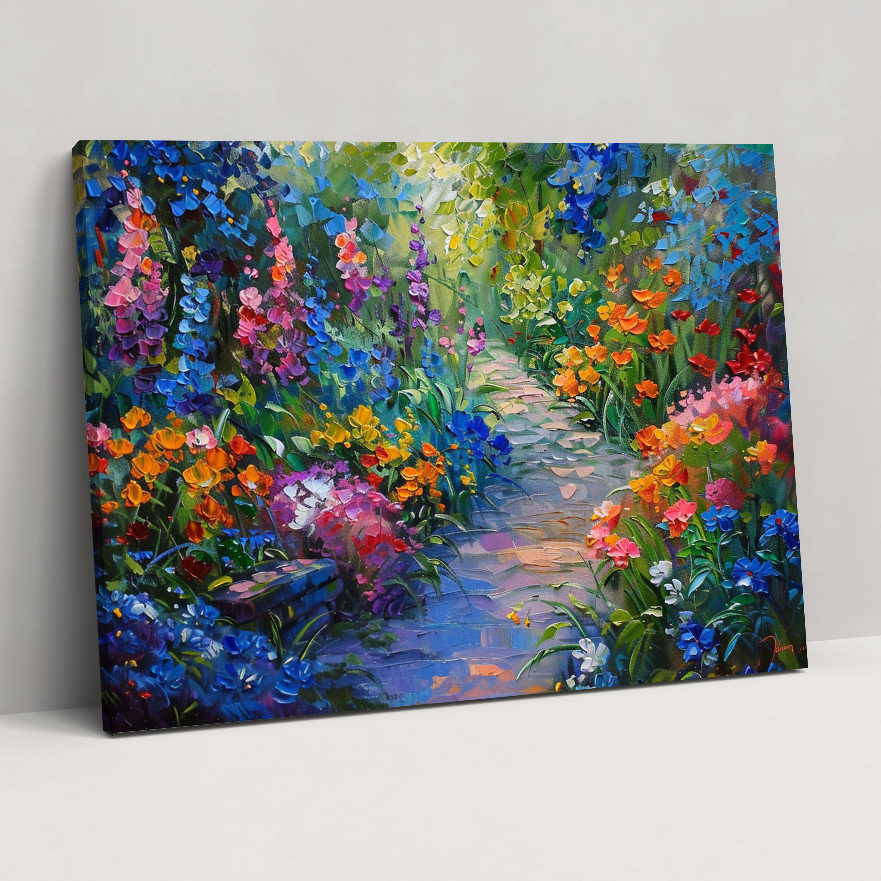 Floral Garden Canvas Print - Leonid Afremov, Canvas Print, Canvas, Canvas Wall Art