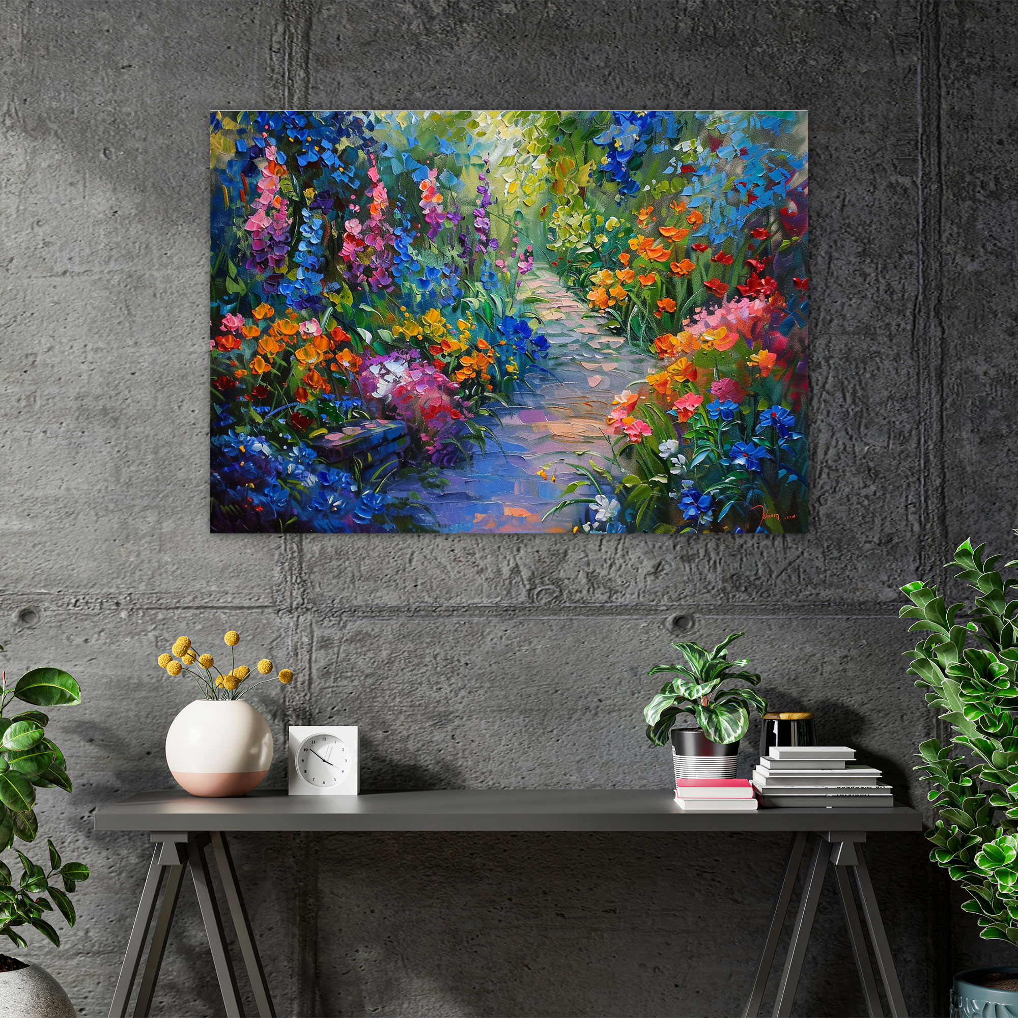 Floral Garden Canvas Print - Leonid Afremov, Canvas Print, Canvas, Canvas Wall Art