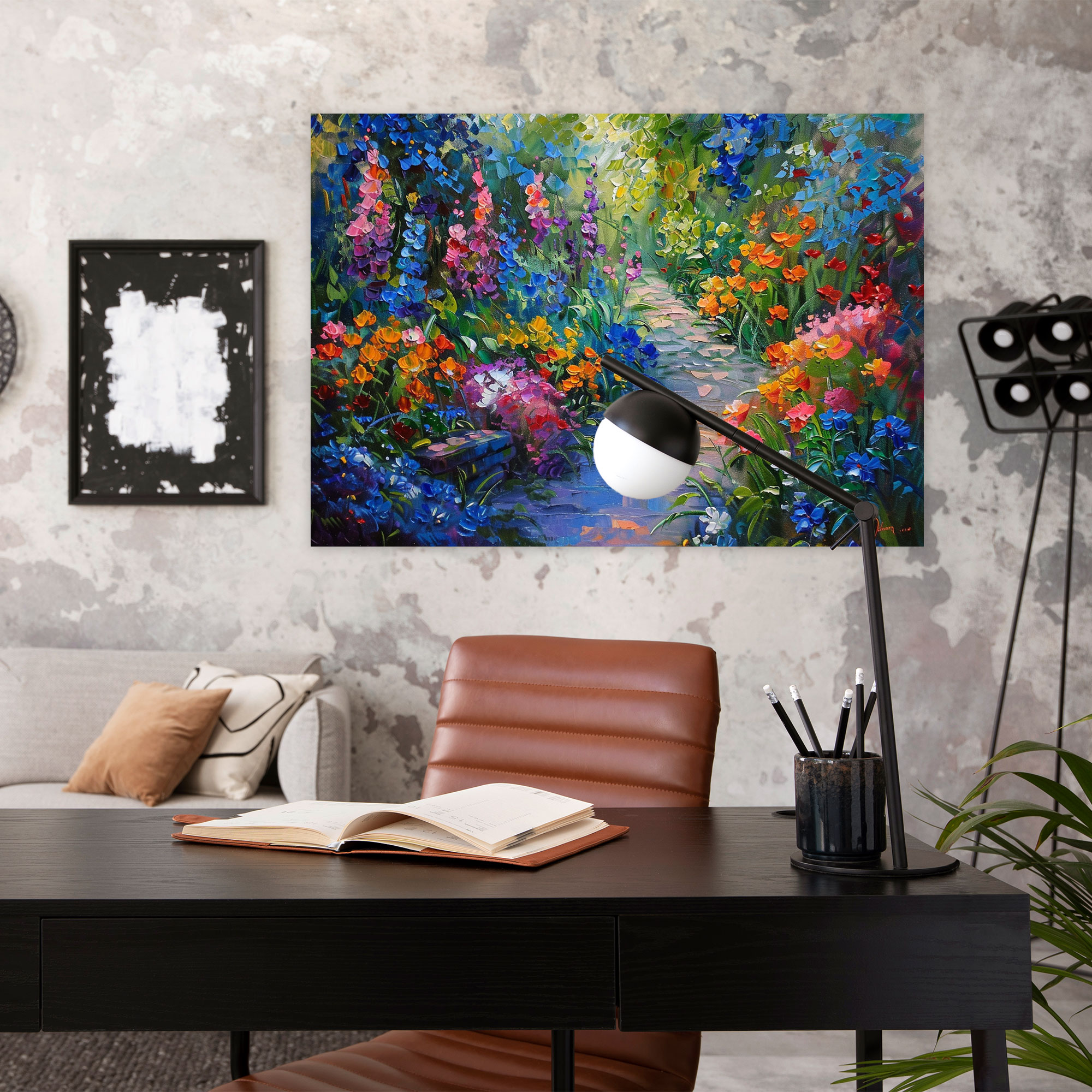 Floral Garden Canvas Print - Leonid Afremov, Canvas Print, Canvas, Canvas Wall Art