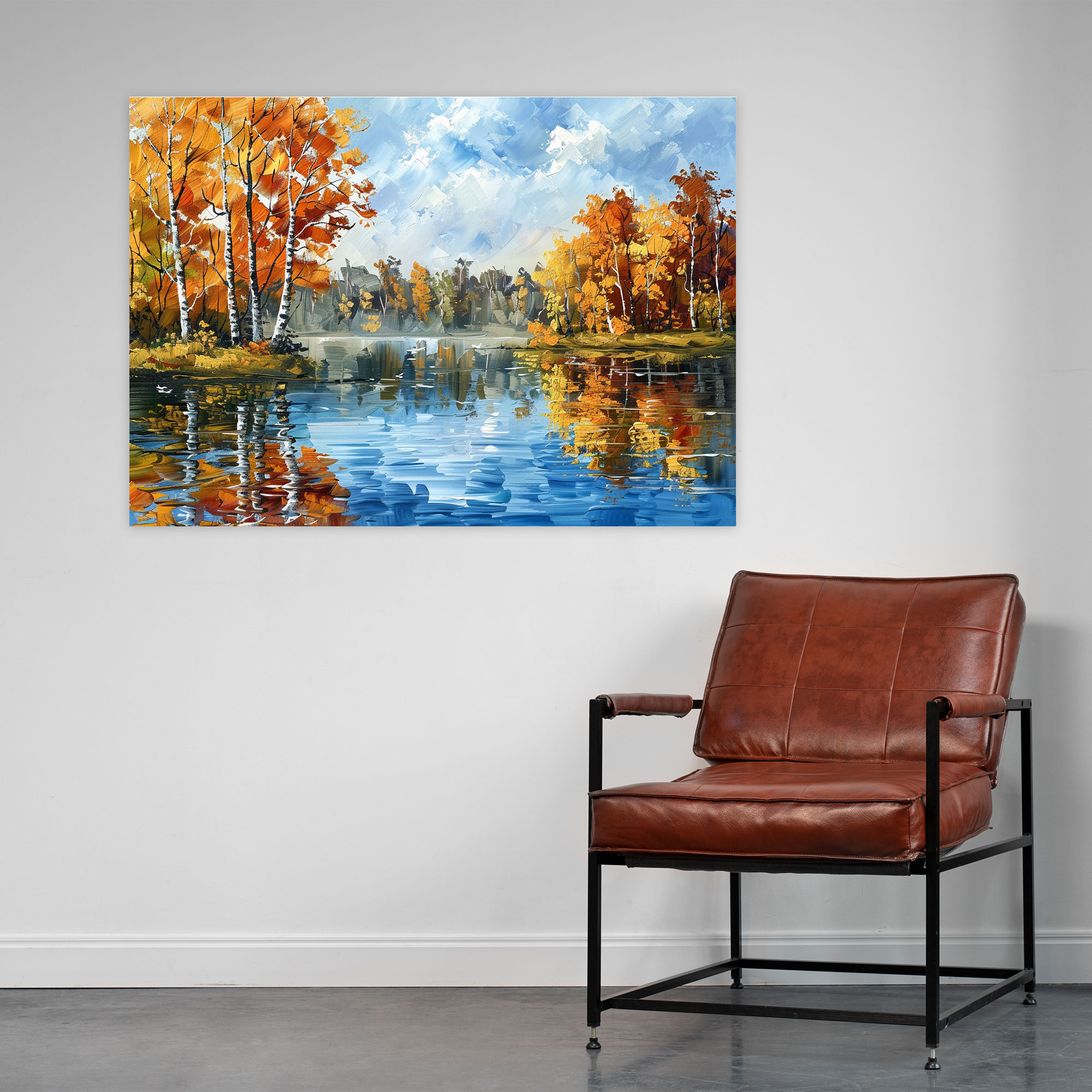Autumn Lake Canvas Print - Leonid Afremov, Wall Art, Canvas Wall Art, Canvas