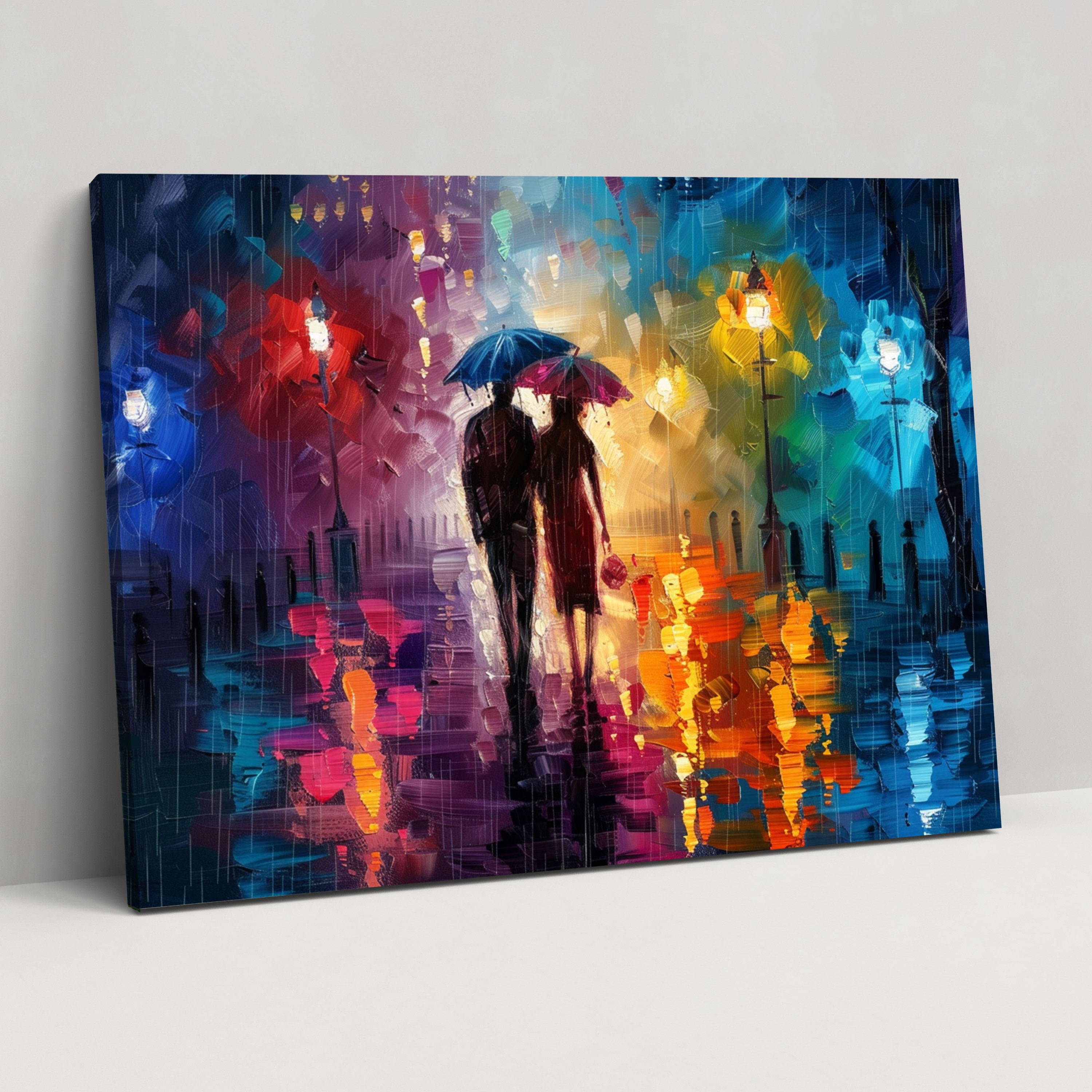 Leonid Afremov Canvas Print Cityscape - Leonid Afremov, Leonid Afremov, Canvas Wall Art, Home Decoration