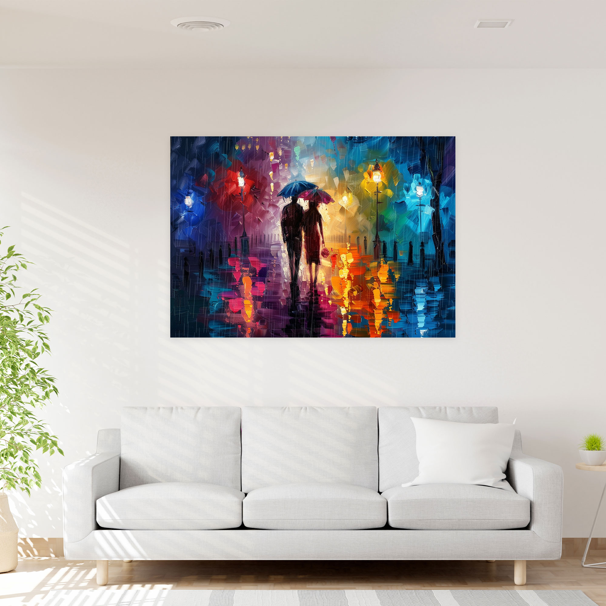 Leonid Afremov Canvas Print Cityscape - Leonid Afremov, Leonid Afremov, Canvas Wall Art, Home Decoration
