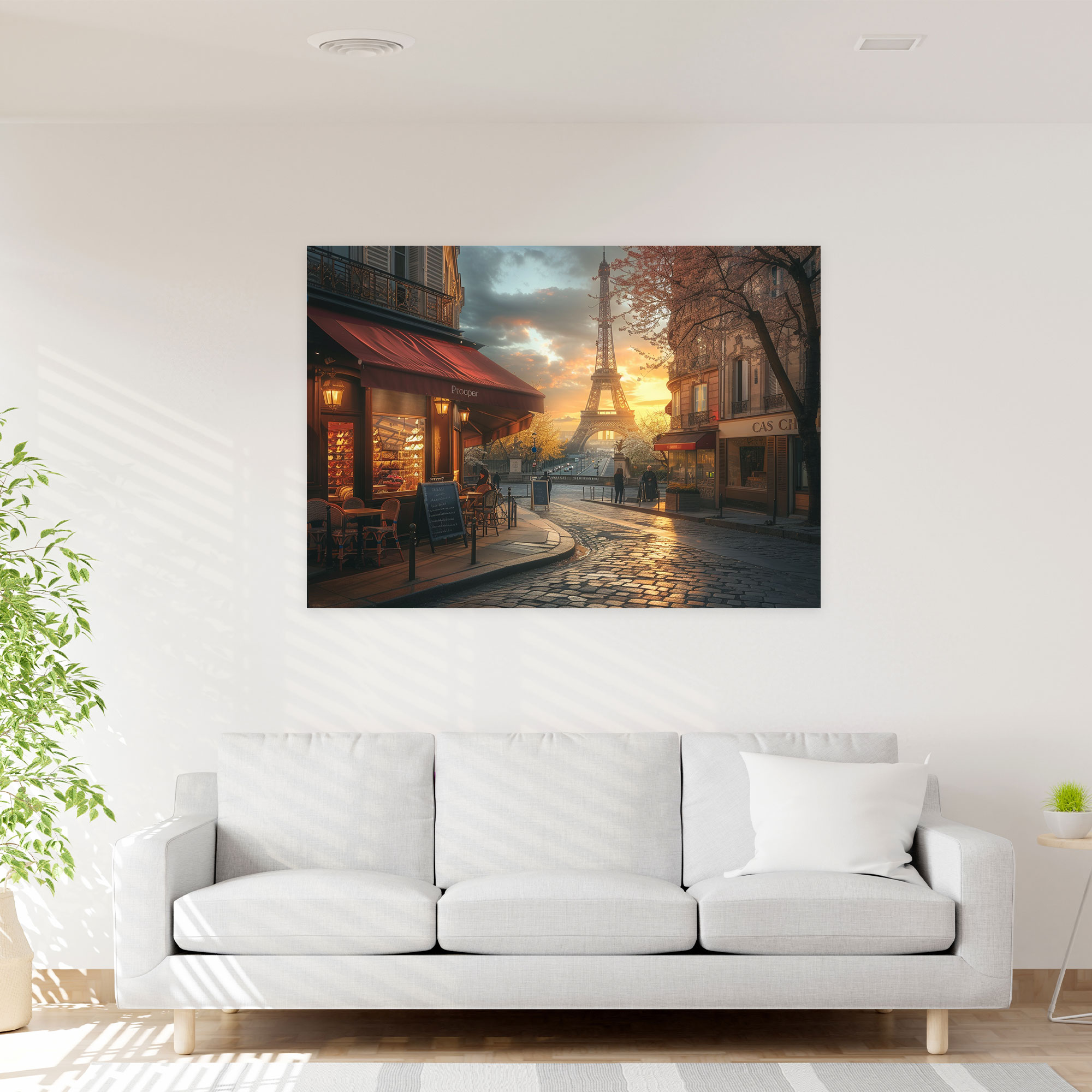 Parisian Street Leonid Afremov Canvas Print - Leonid Afremov, Canvas Wall Art, Wall Decoration, Wall Art