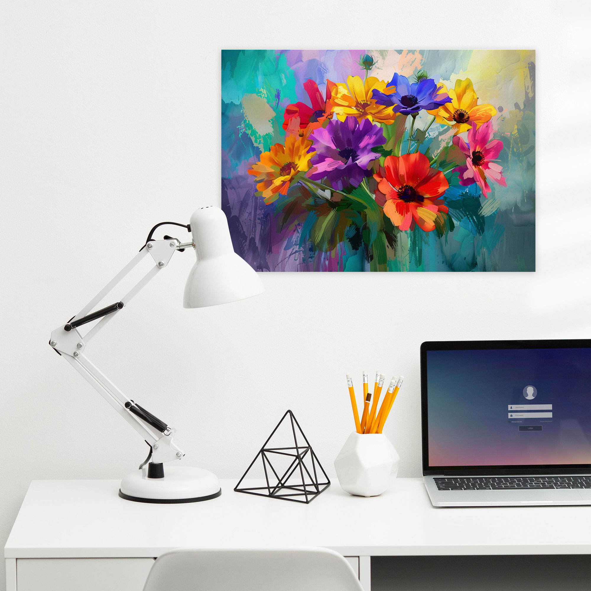 Colorful Floral Leonid Afremov Wall Decoration - Leonid Afremov, Canvas, Home Decoration, Wall Decoration