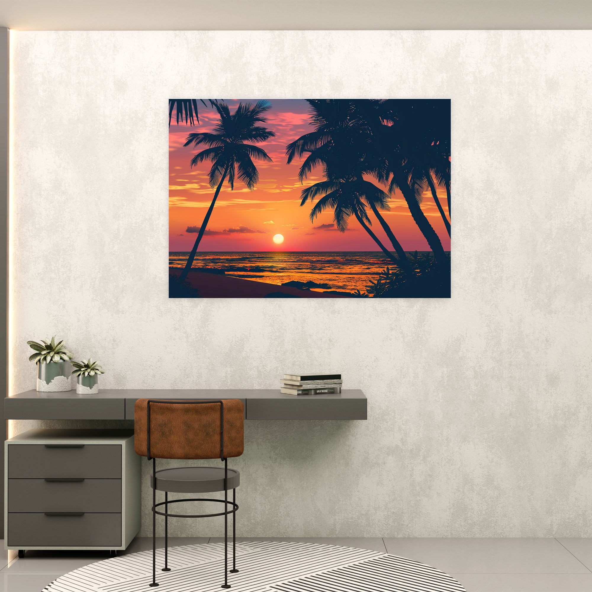 Seaside Sunset Leonid Afremov Wall Art - Leonid Afremov, Wall Art, Canvas Wall Art, Wall Decoration