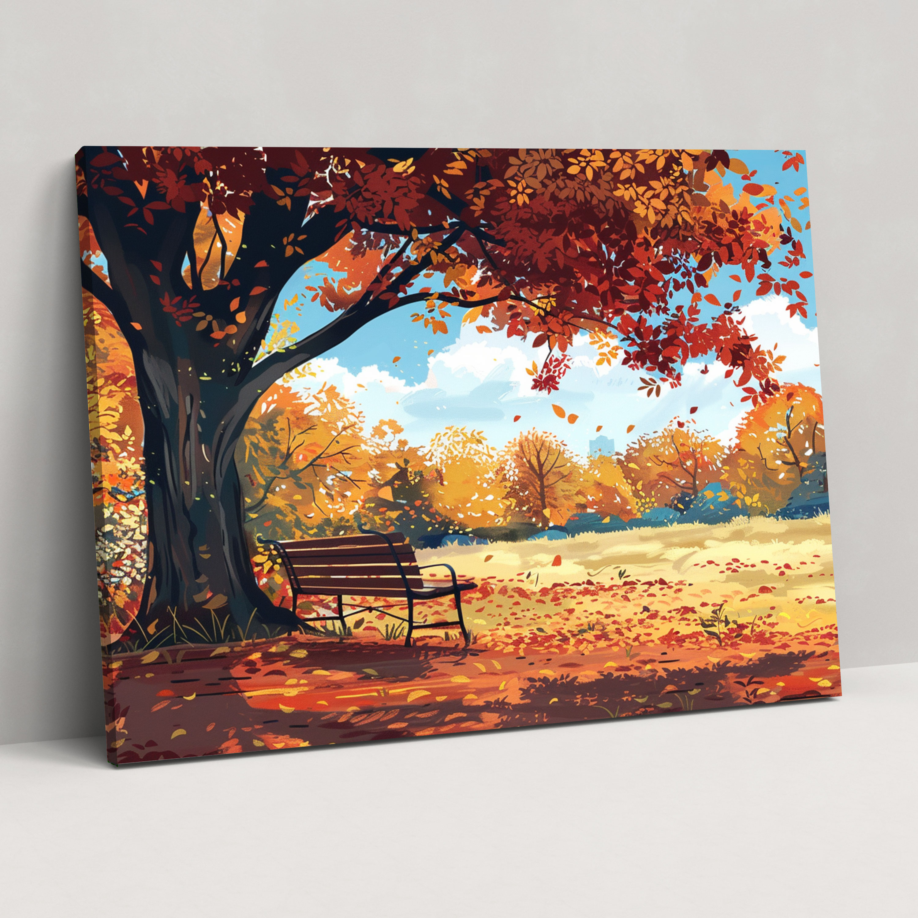 Park Scene Leonid Afremov Wall Decoration - Leonid Afremov, Canvas Wall Art, Leonid Afremov, Canvas Print