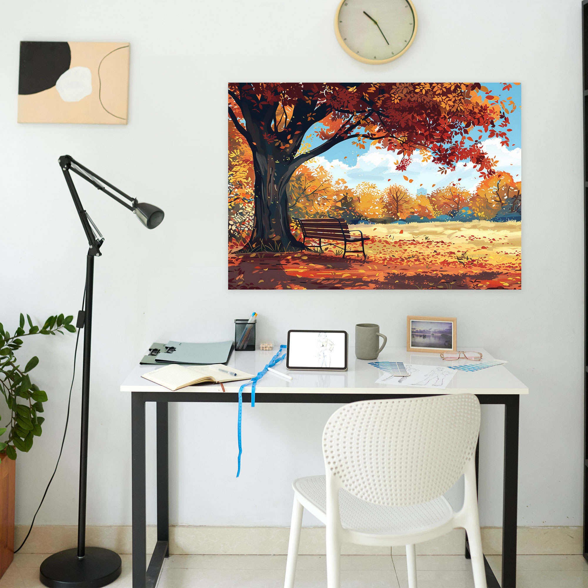 Park Scene Leonid Afremov Wall Decoration - Leonid Afremov, Canvas Wall Art, Leonid Afremov, Canvas Print