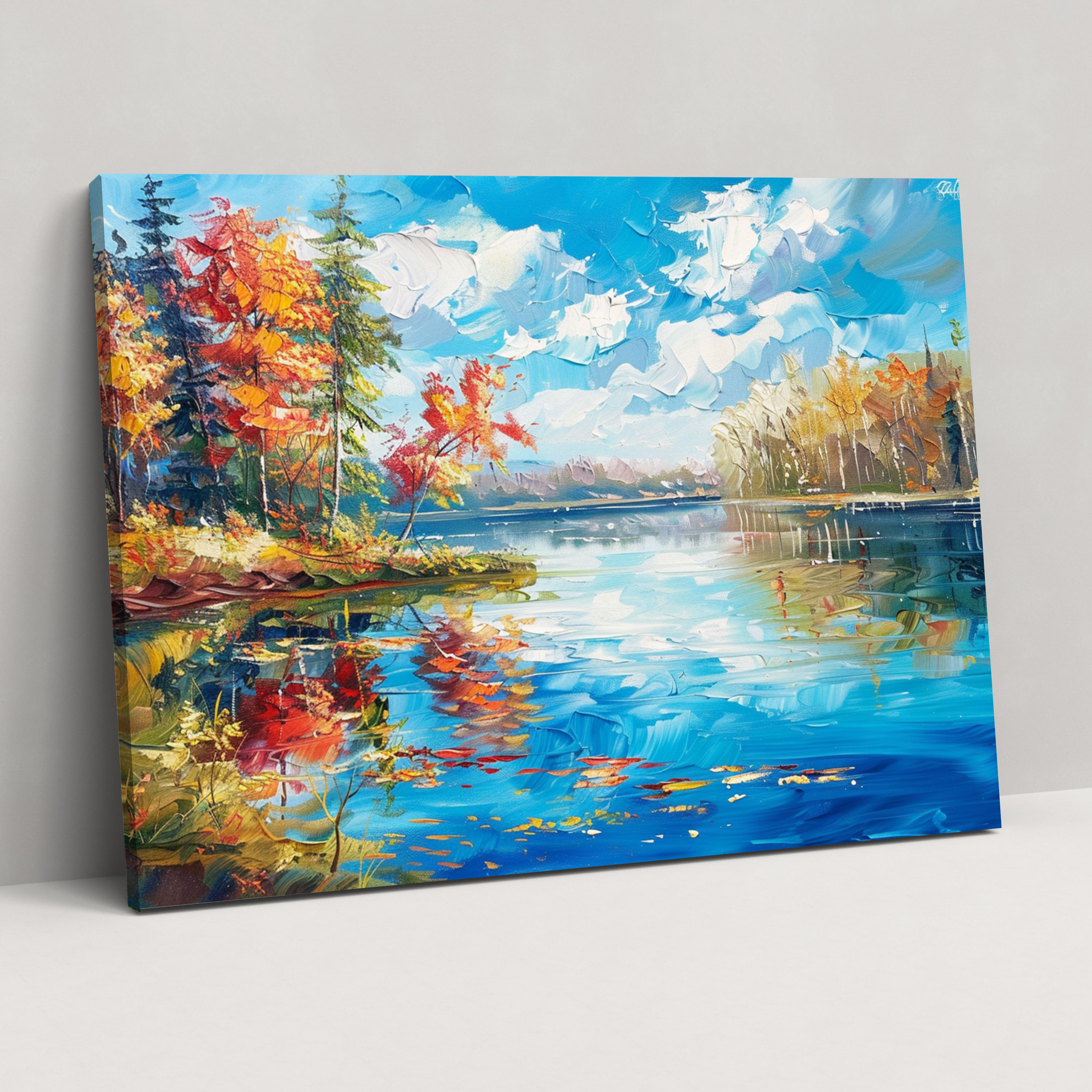 Lakeside Serenity Leonid Afremov Canvas Print - Leonid Afremov, Canvas Print, Home Decoration, Wall Art