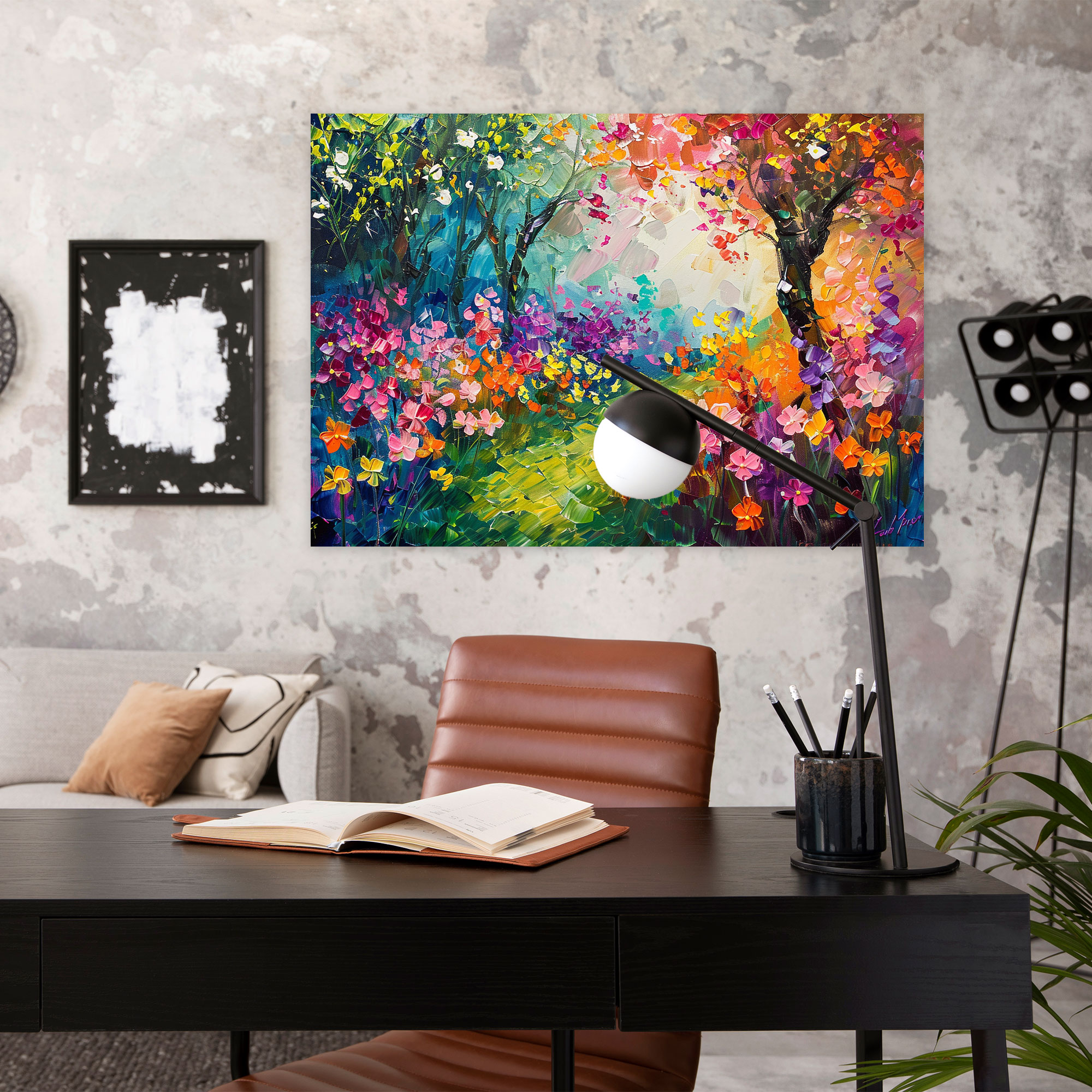 Whimsical Garden Leonid Afremov Canvas Print - Leonid Afremov, Leonid Afremov, Home Decoration, Wall Art