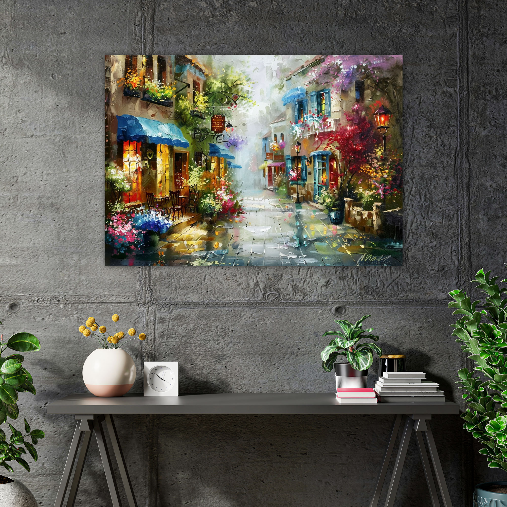 Enchanting Street Leonid Afremov Canvas Print - Leonid Afremov, Canvas Print, Home Decoration, Canvas