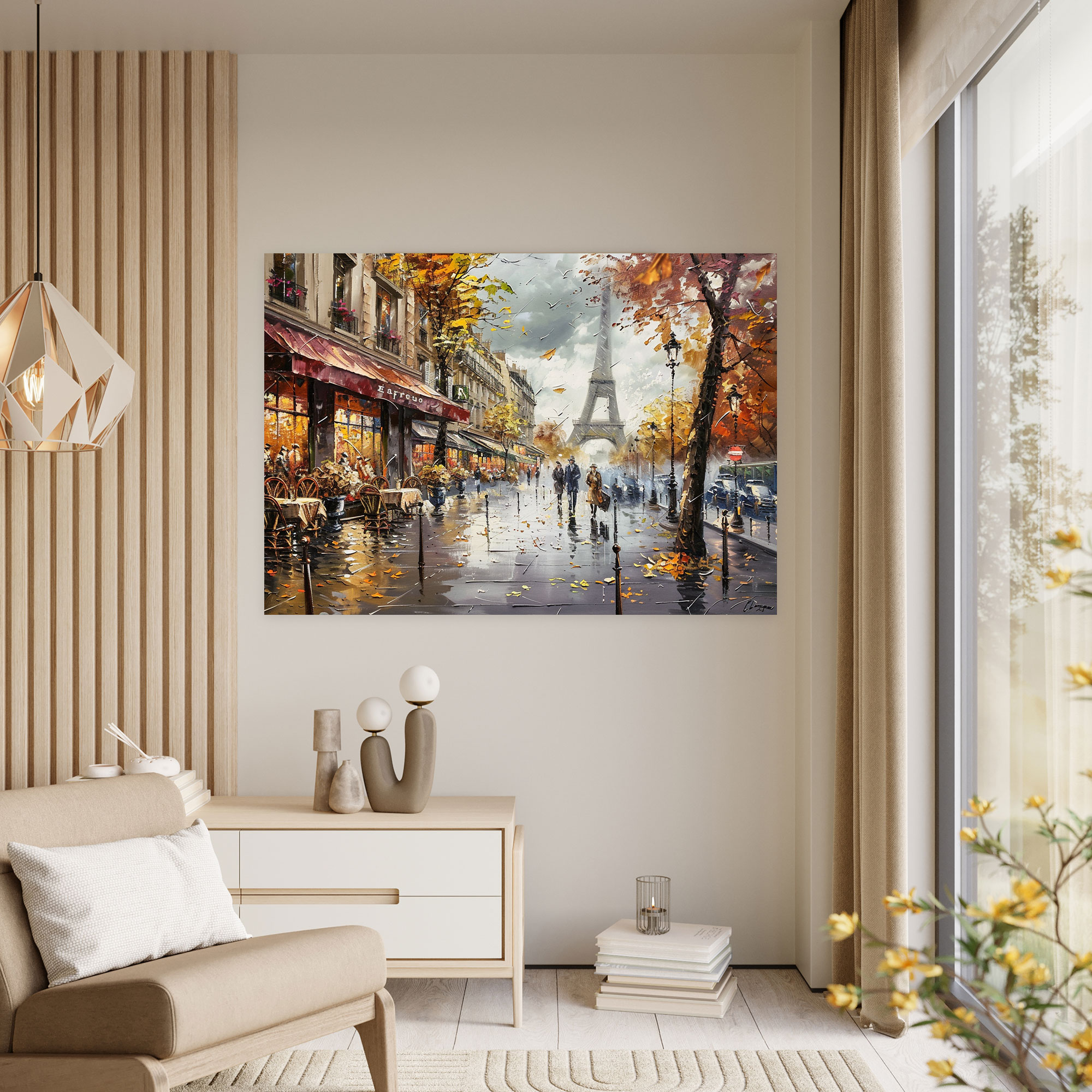 Parisian Street Leonid Afremov Wall Art - Leonid Afremov, Canvas Wall Art, Leonid Afremov, Wall Decoration