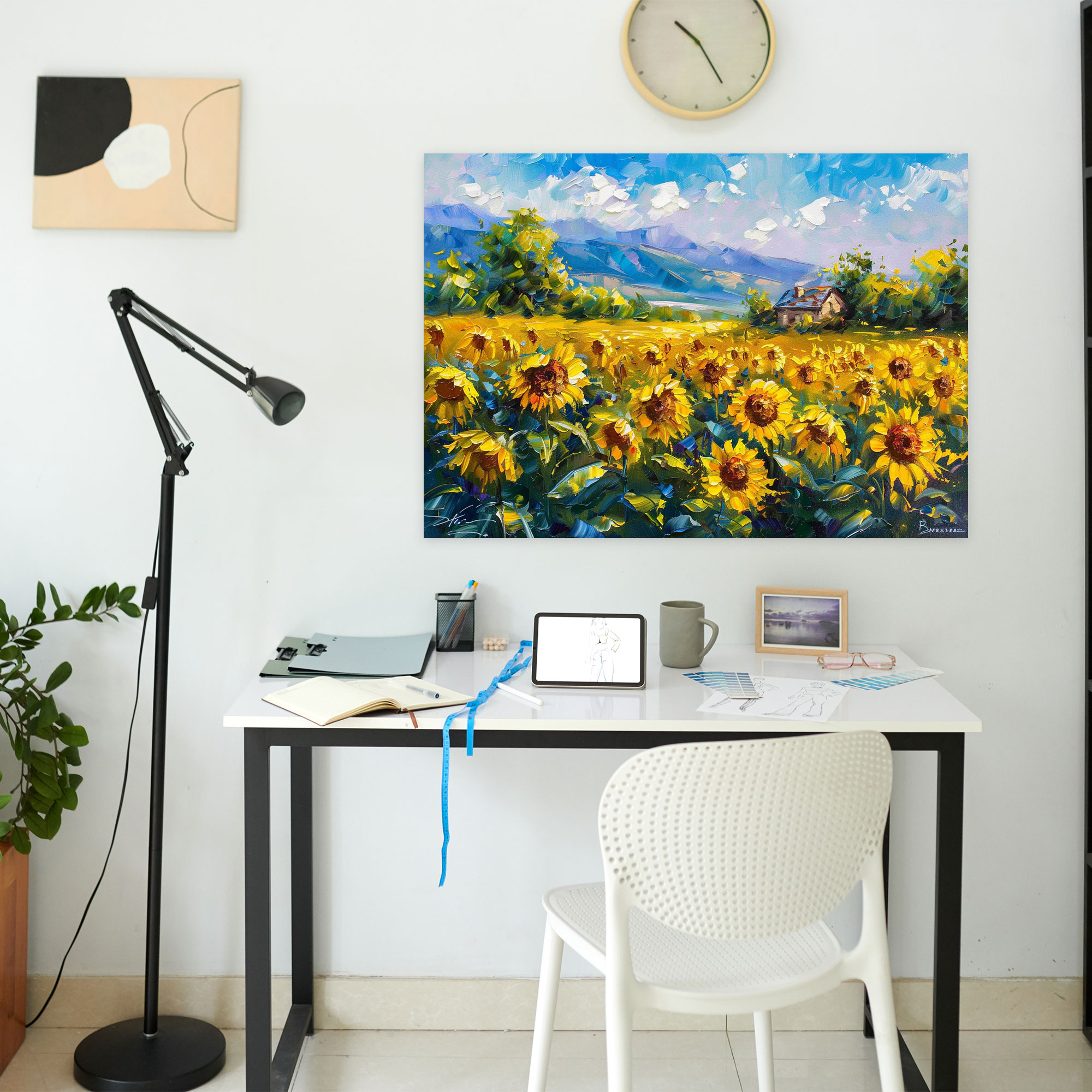 Sunflower Field Leonid Afremov Wall Art - Leonid Afremov, Canvas Wall Art, Home Decoration, Wall Art