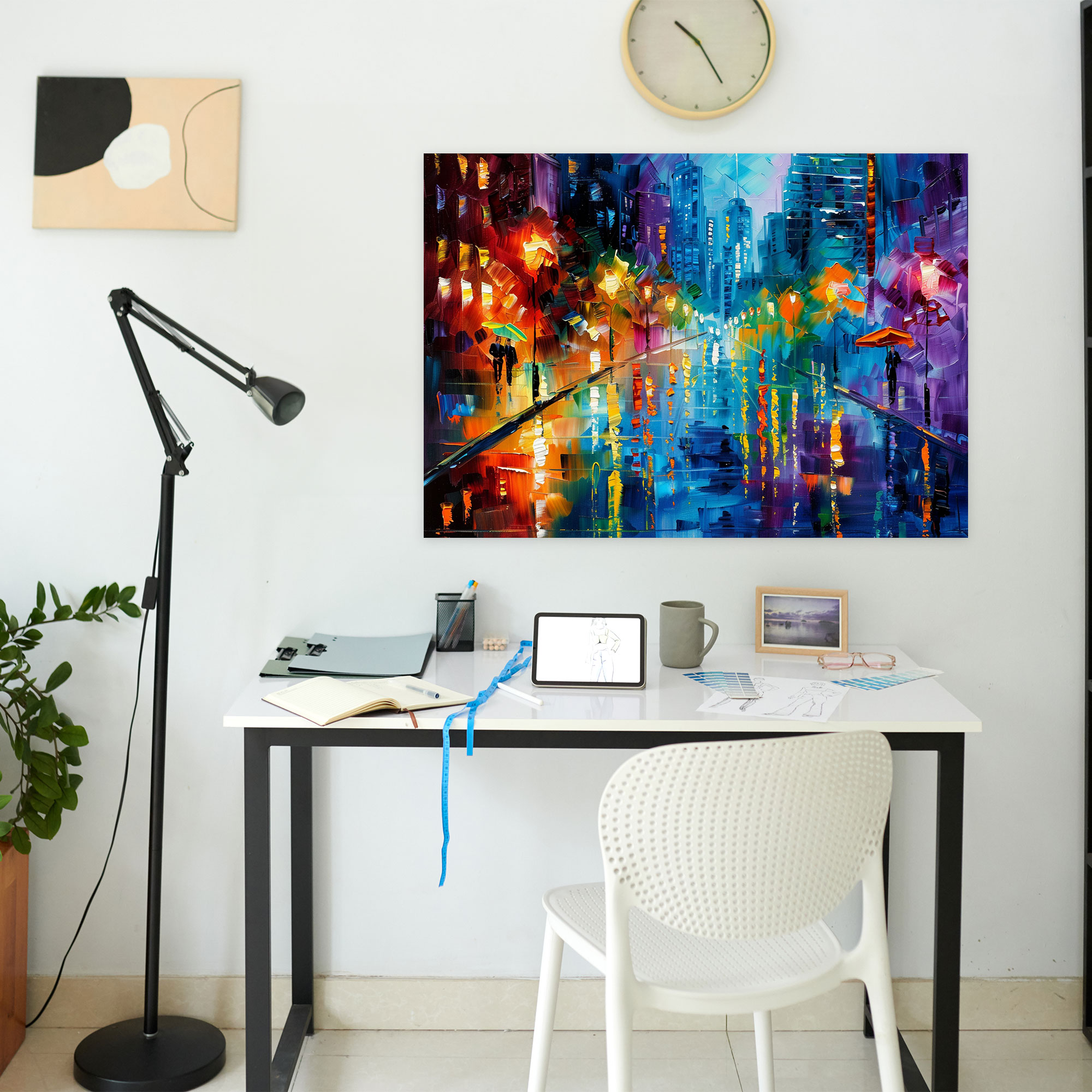 Leonid Afremov Canvas Print - Abstract Cityscape Wall Art - Leonid Afremov, Leonid Afremov, Canvas Print, Home Decoration