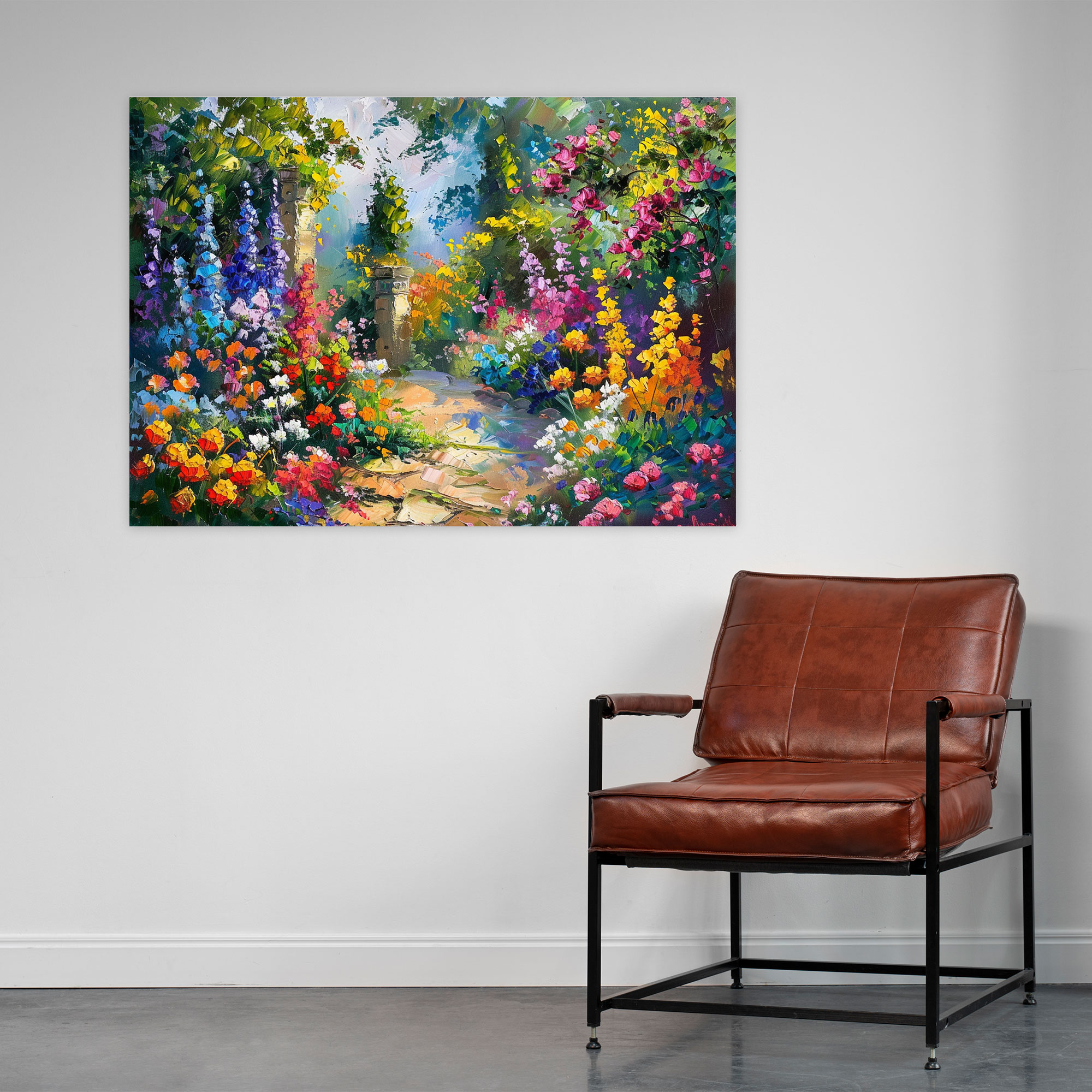 Leonid Afremov Floral Garden Wall Decoration - Leonid Afremov, Home Decoration, Wall Decoration, Canvas