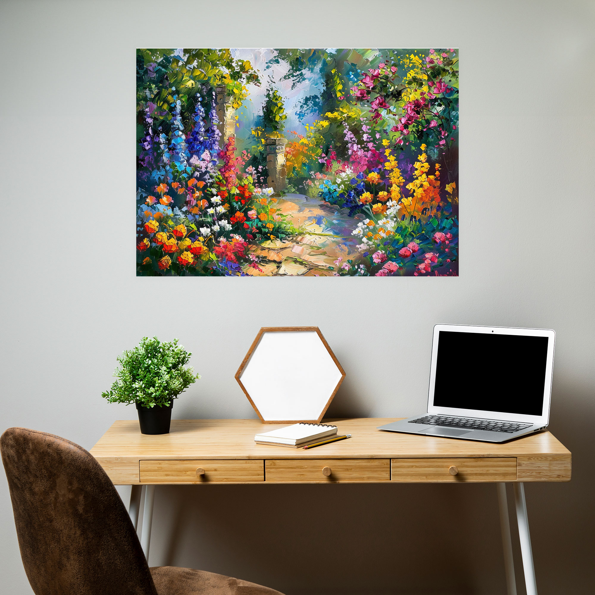 Leonid Afremov Floral Garden Wall Decoration - Leonid Afremov, Home Decoration, Wall Decoration, Canvas
