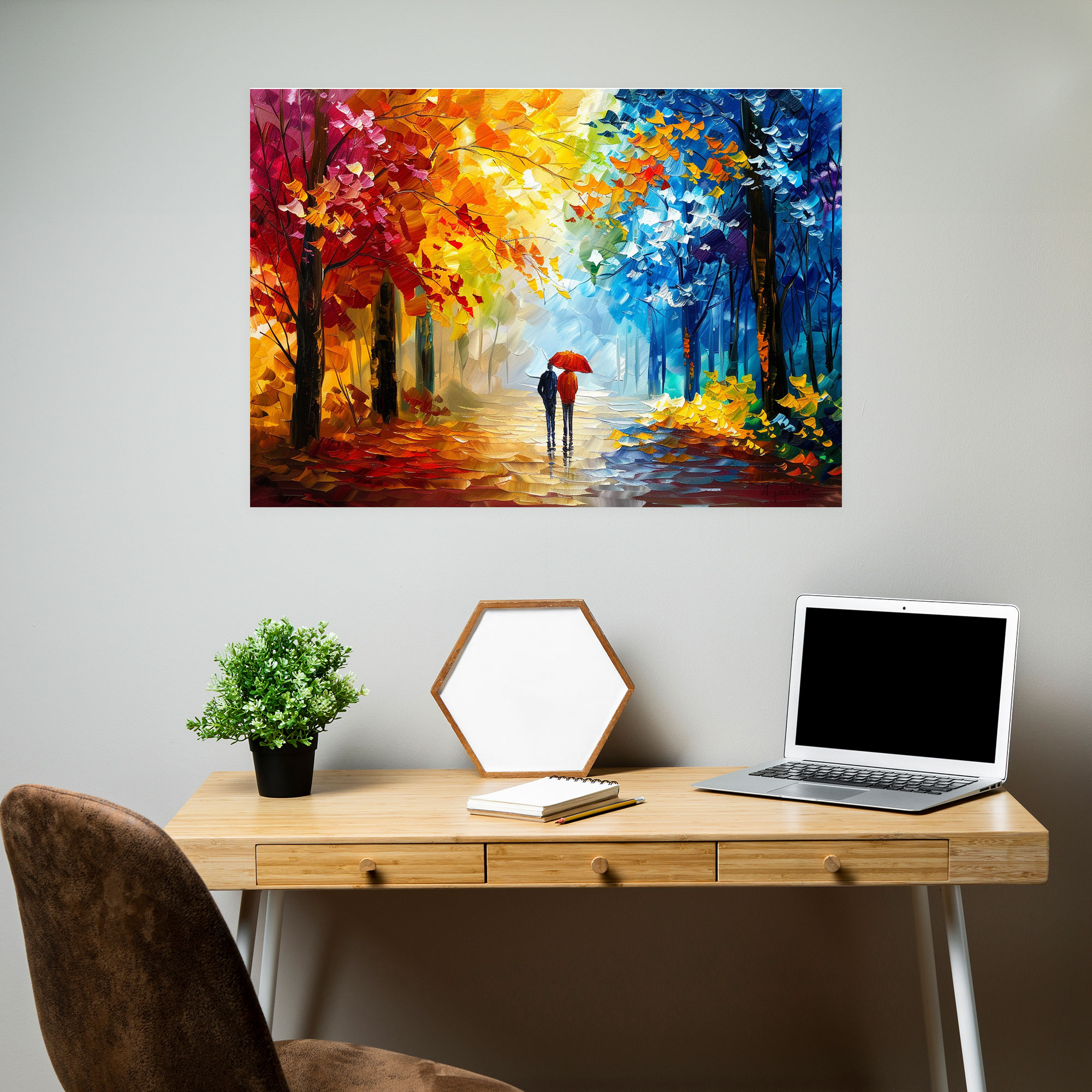 Leonid Afremov Autumn Forest Wall Art - Leonid Afremov, Canvas Wall Art, Canvas, Home Decoration