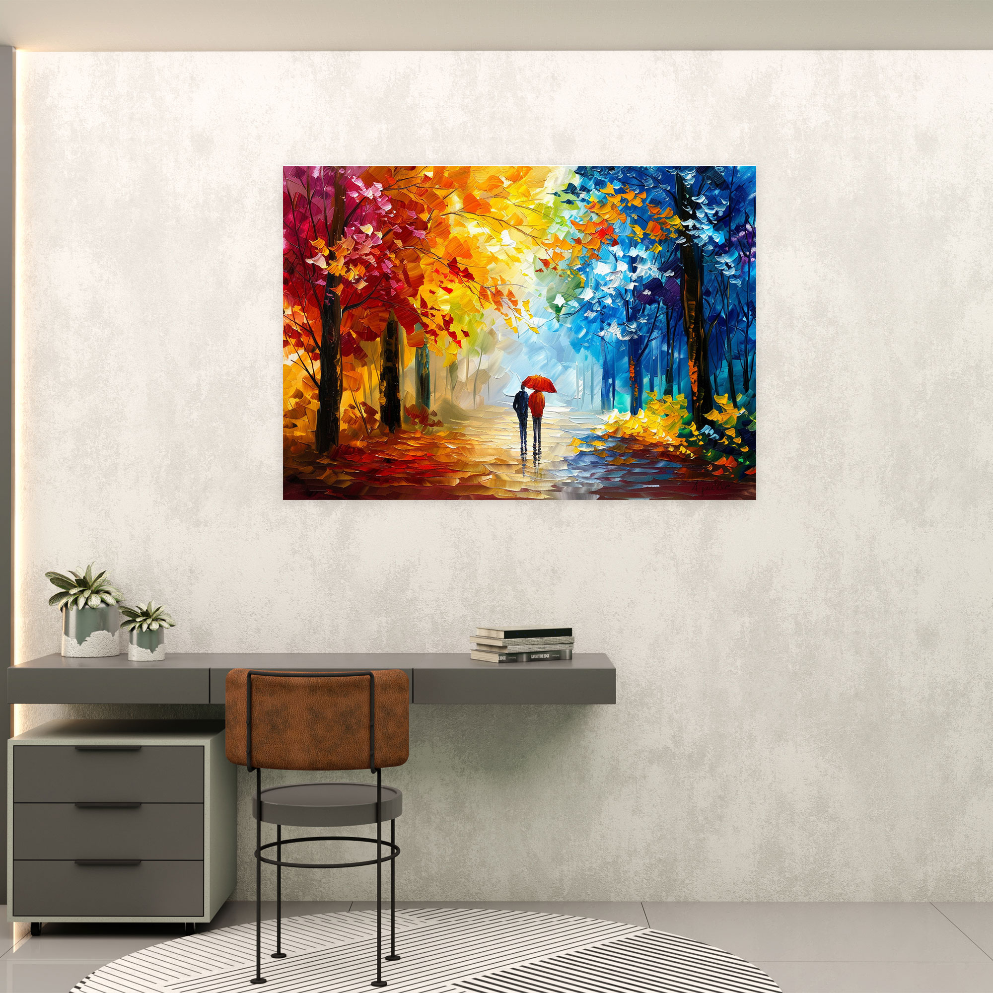 Leonid Afremov Autumn Forest Wall Art - Leonid Afremov, Canvas Wall Art, Canvas, Home Decoration