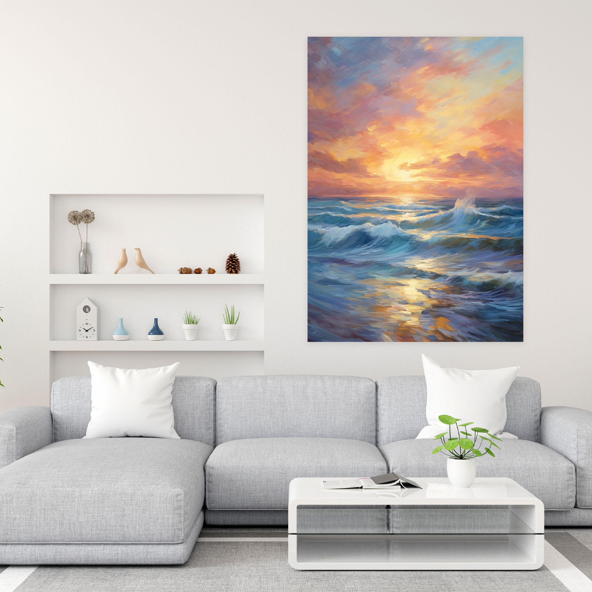 Lighthouse Canvas Print - Lighthouse, High Quality Canvas, Home Decoration, Seascape Wall Art