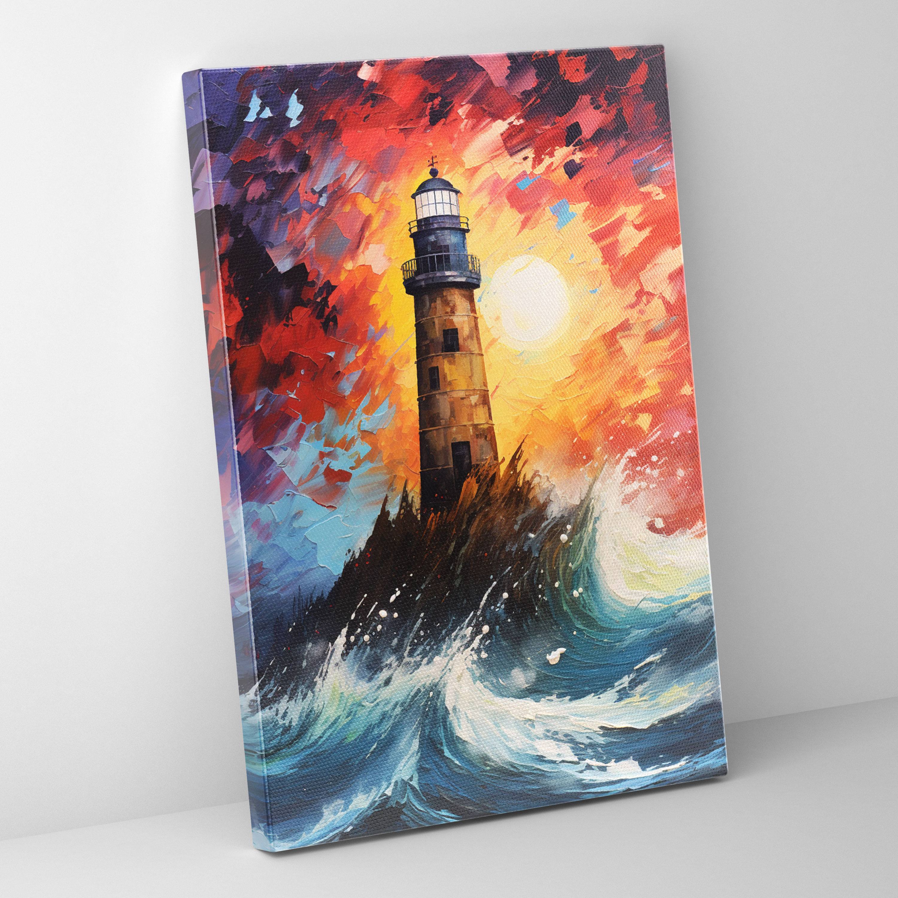 Lighthouse Canvas Wall Art - Lighthouse, Home Decoration, High Quality Canvas, Texture Wall Art