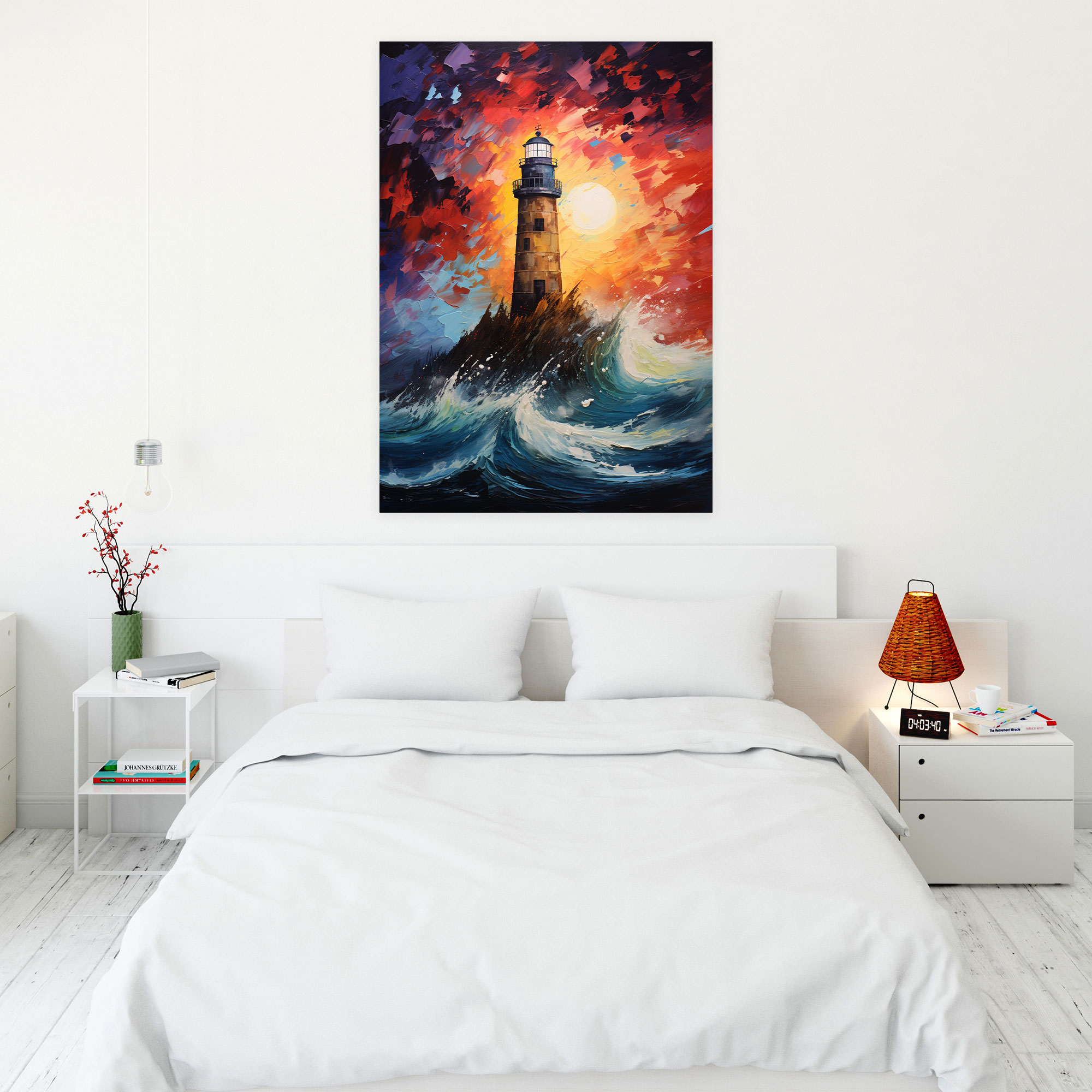 Lighthouse Canvas Wall Art - Lighthouse, Home Decoration, High Quality Canvas, Texture Wall Art