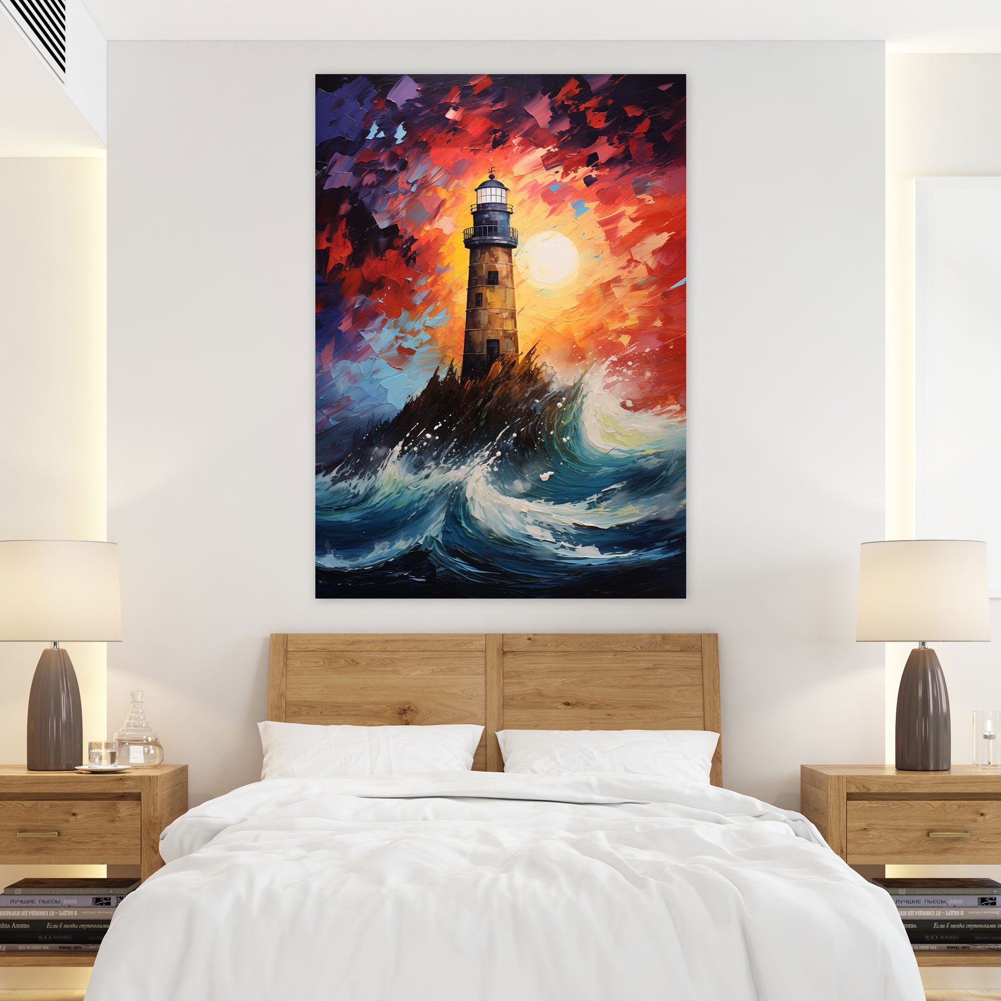 Lighthouse Canvas Wall Art - Lighthouse, Home Decoration, High Quality Canvas, Texture Wall Art