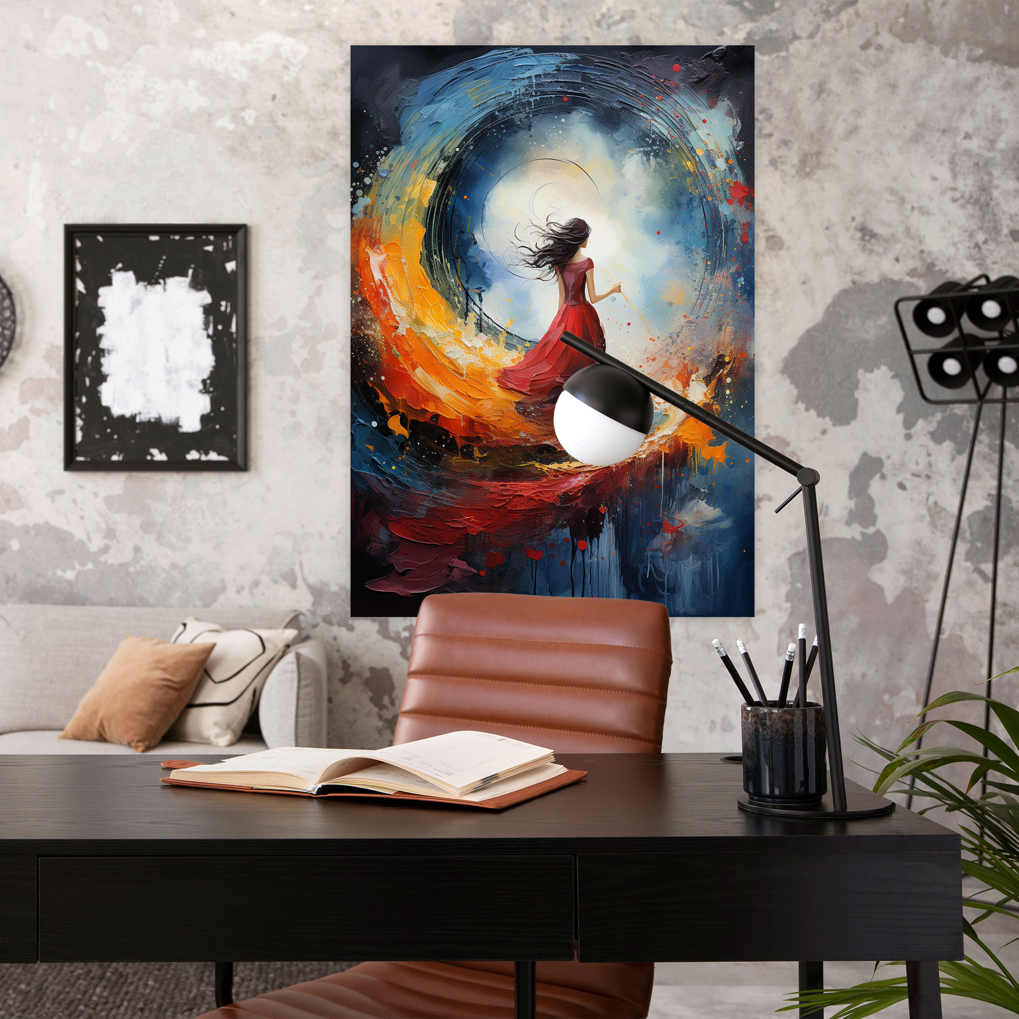 Abstract Lighthouse Wall Art - Lighthouse, Wall Decoration, Abstract, Vibrant