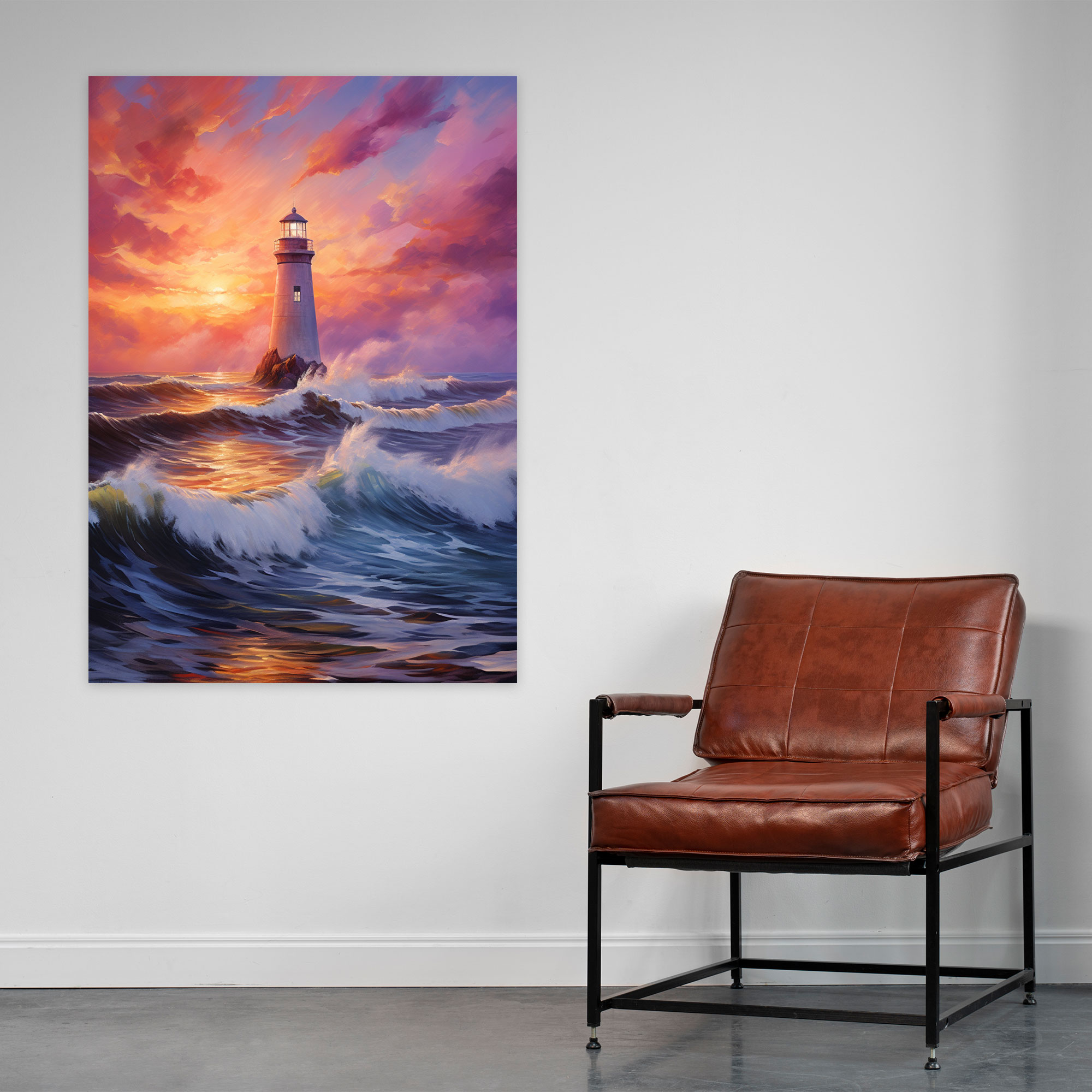 Majestic Lighthouse Canvas Print - Lighthouse, Canvas Wall Art, Lighthouse, Canvas
