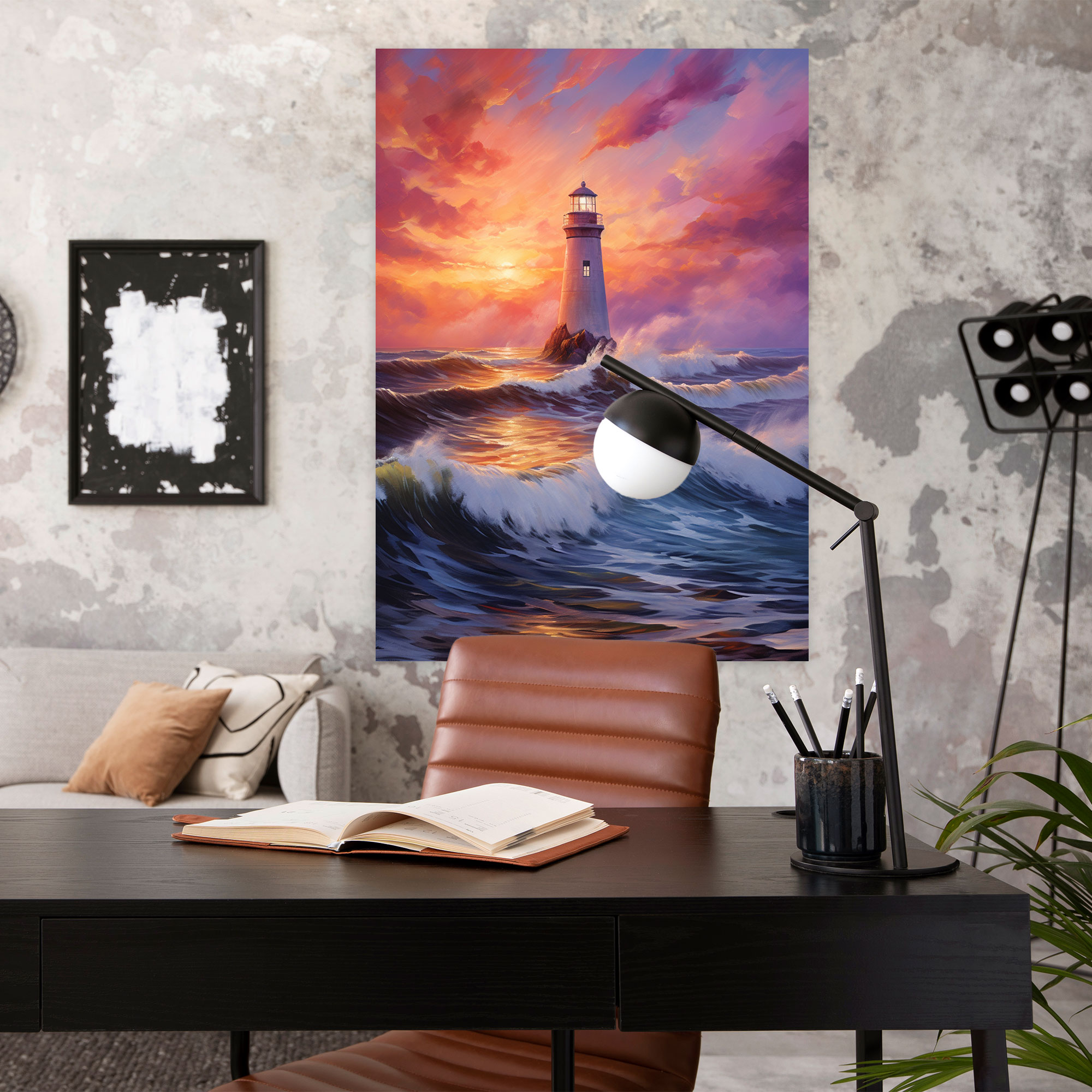 Majestic Lighthouse Canvas Print - Lighthouse, Canvas Wall Art, Lighthouse, Canvas