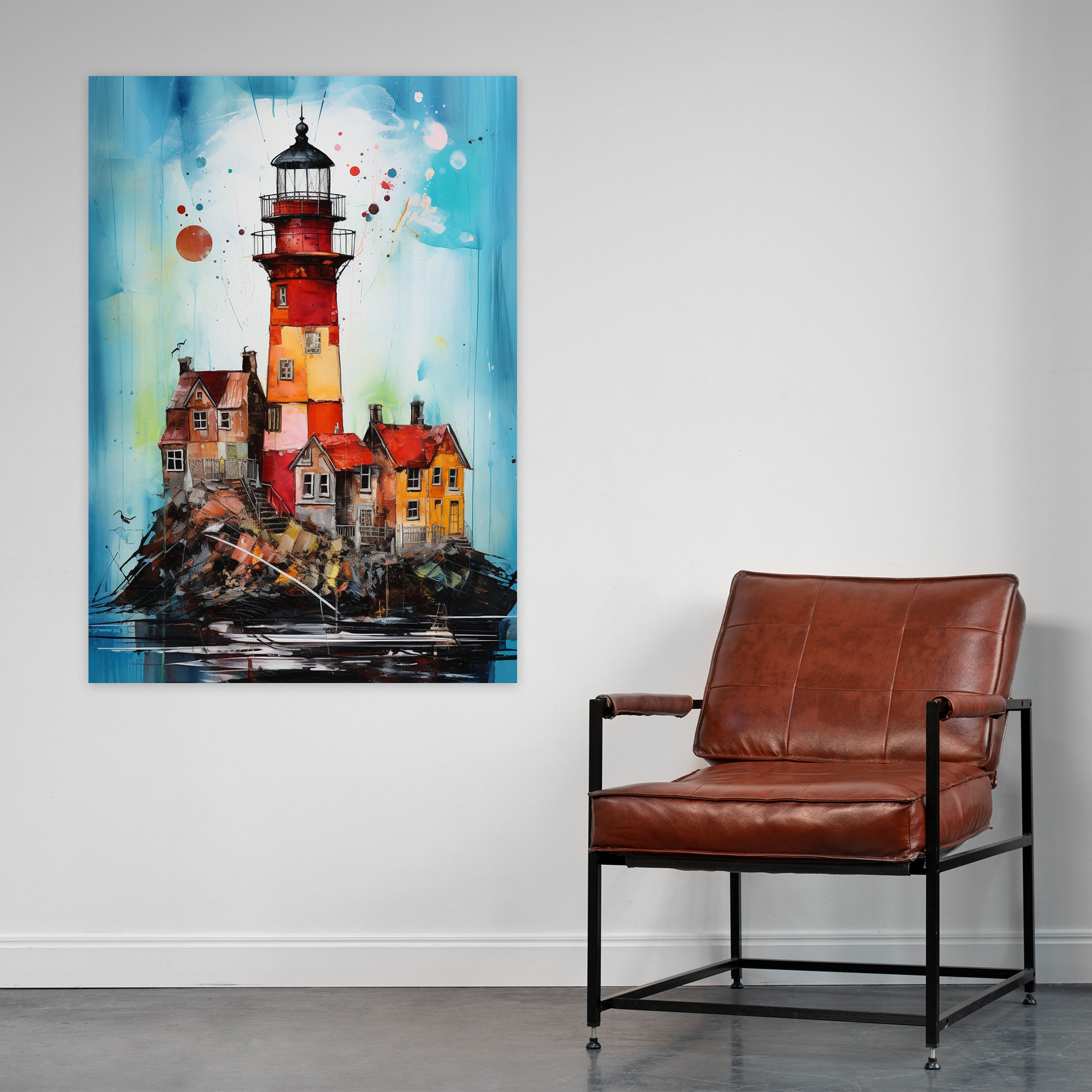 Contemporary Lighthouse Wall Art - Lighthouse, Wall Decoration, Home Decoration, Wall Art