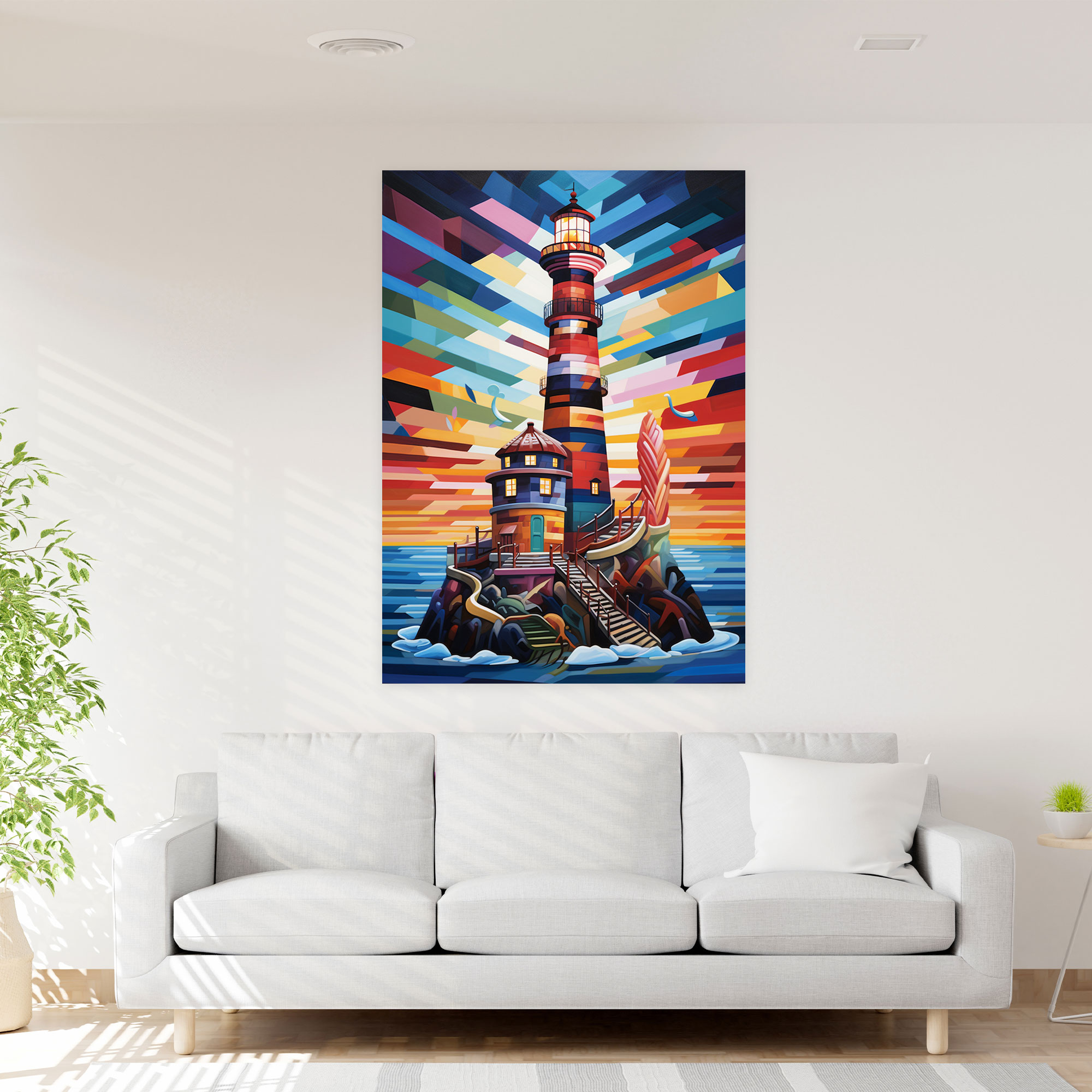 Lighthouse Canvas Print - Lighthouse, Lighthouse, Wall Decoration, Canvas Wall Art