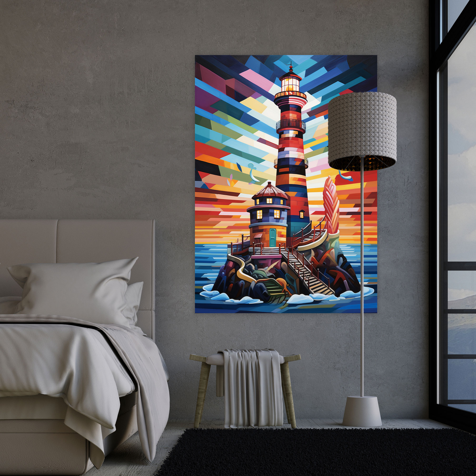 Lighthouse Canvas Print - Lighthouse, Lighthouse, Wall Decoration, Canvas Wall Art