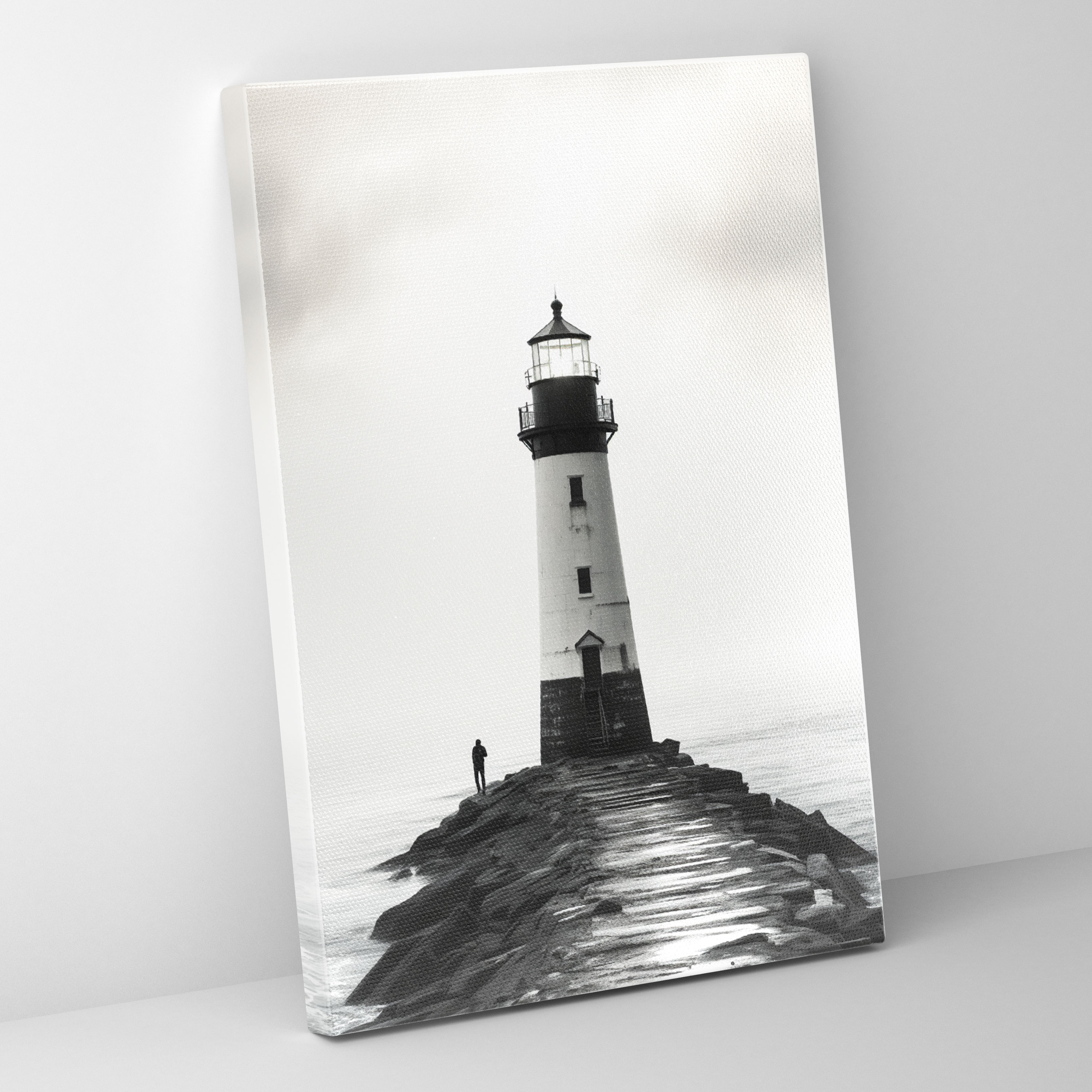 Deniz Feneri Duvar Sanatı - Minimalist Tasarım Ev Dekorasyonu için Deniz Feneri Duvar Sanatı