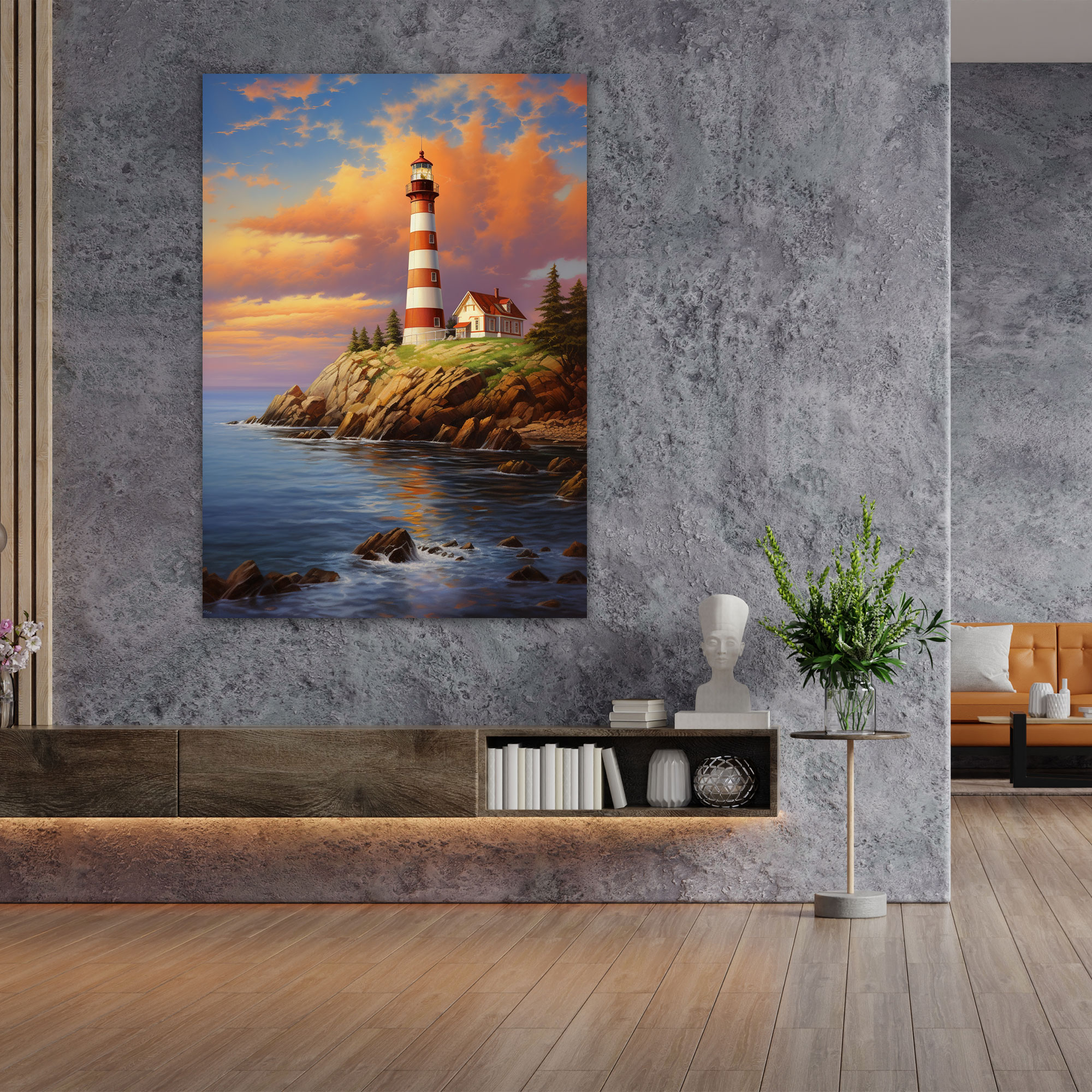 Lighthouse Canvas Print - Lighthouse, Canvas Wall Art, Wall Decoration, Canvas