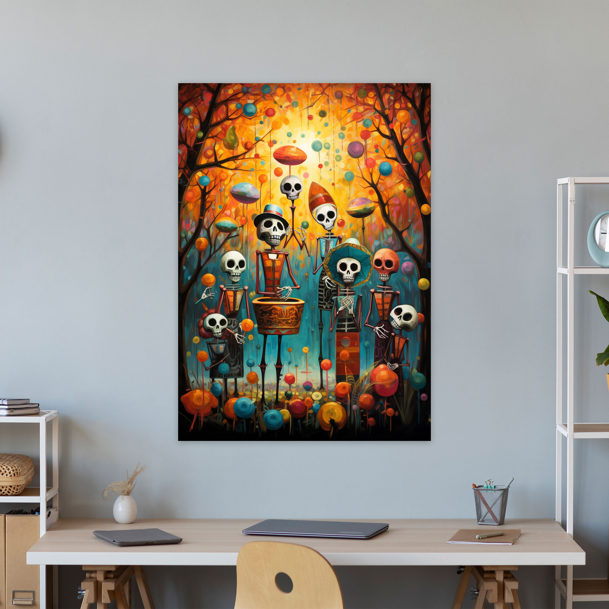 Los Muertos Spirit Celebration Wall Art - Los Muertos, Los Muertos, Spirits, Canvas