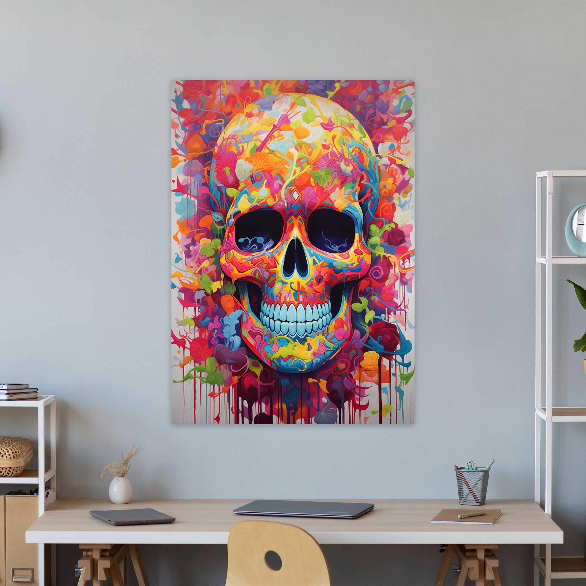 Los Muertos Canvas Wall Art - Los Muertos, Canvas, Modern Abstract Artwork, Los Muertos