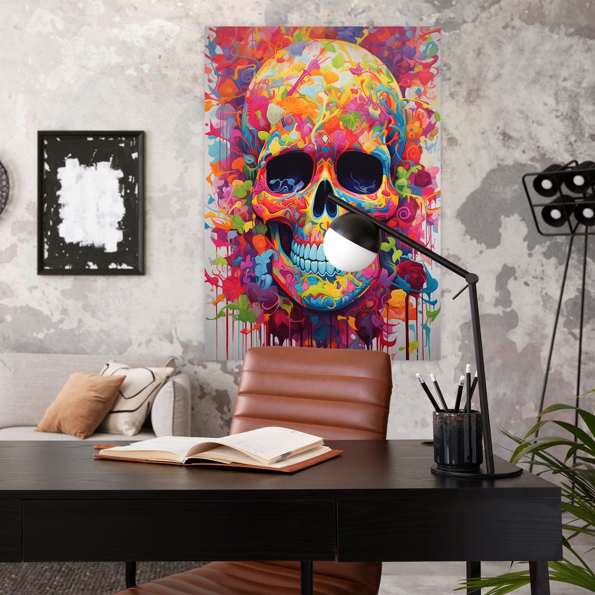Los Muertos Canvas Wall Art - Los Muertos, Canvas, Modern Abstract Artwork, Los Muertos