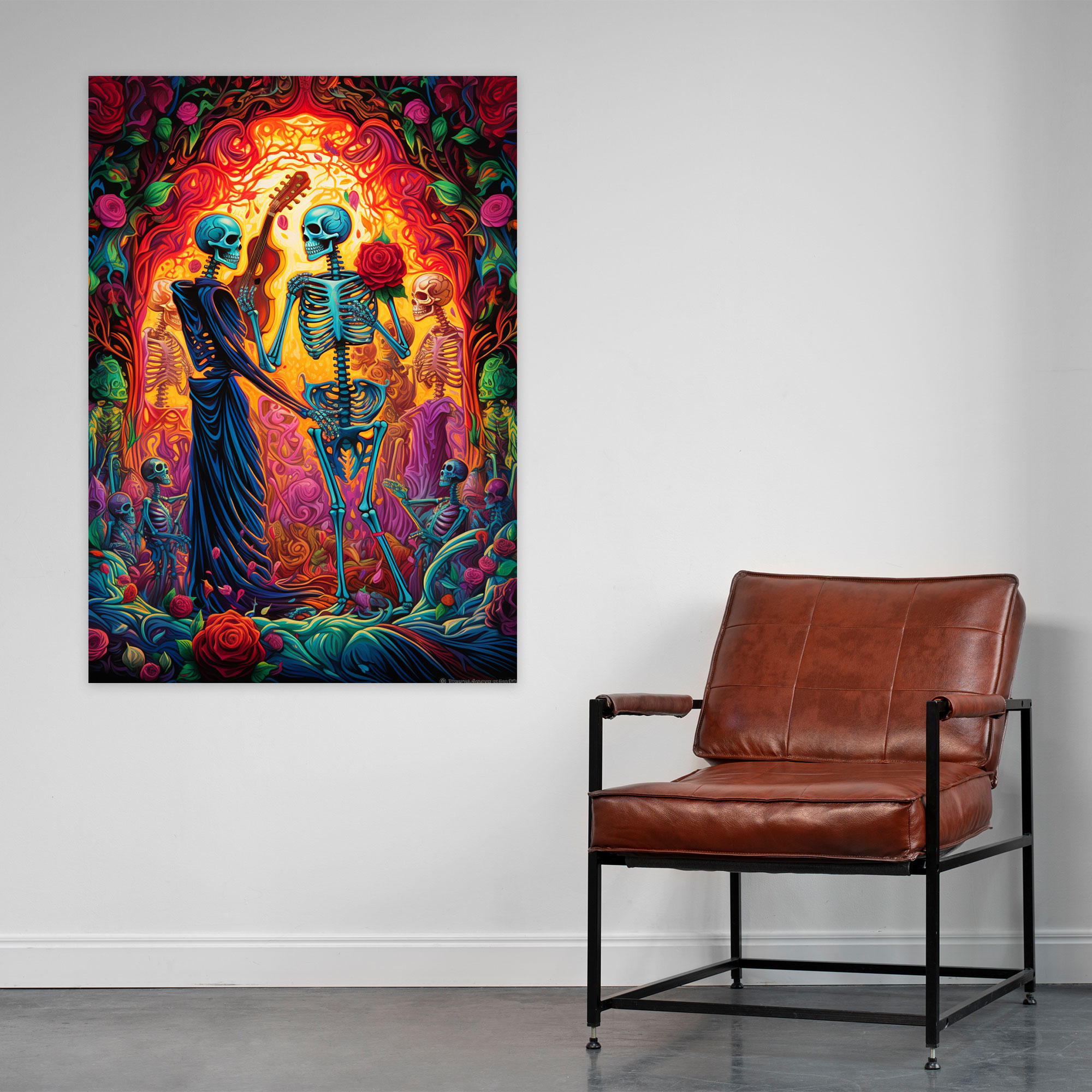 Los Muertos Wall Decoration - Los Muertos, Ornate Floral Designs, Home Decoration, Los Muertos