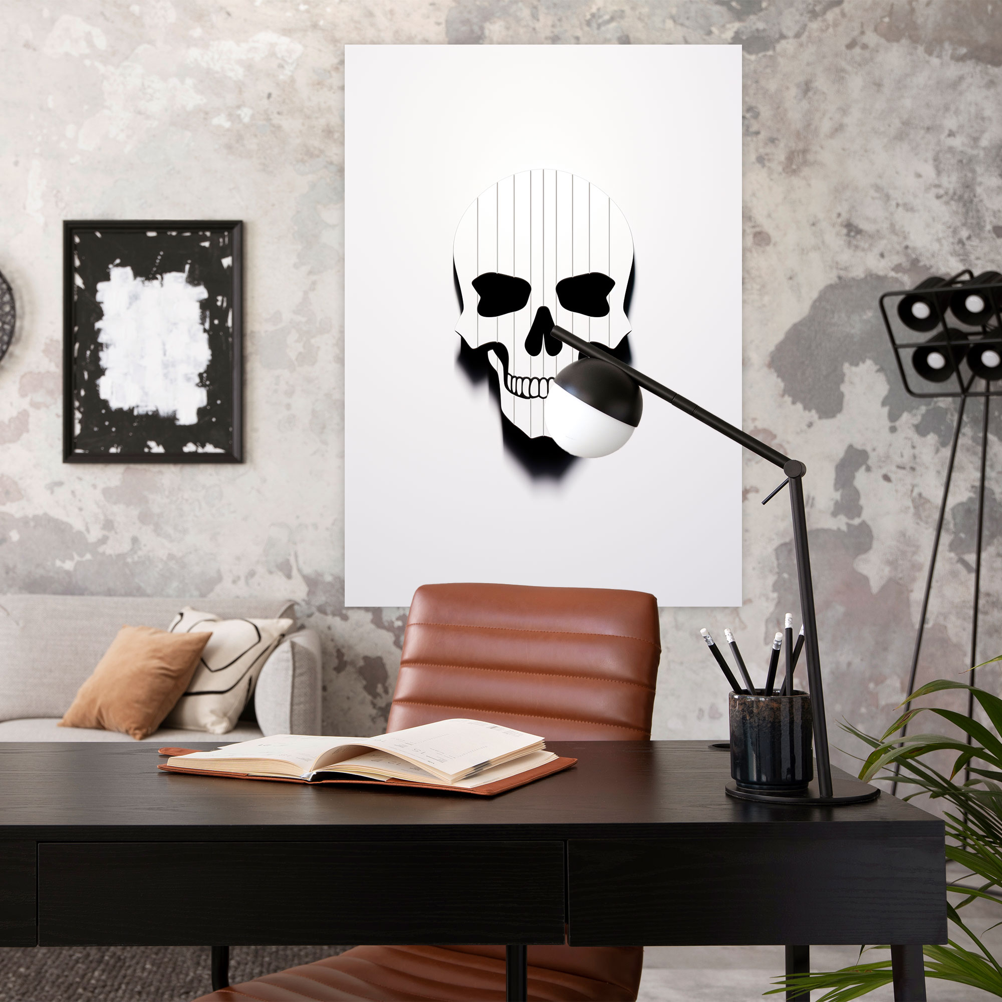 Los Muertos Canvas Wall Art - Los Muertos, Canvas, Calavera Skull, Home Decoration
