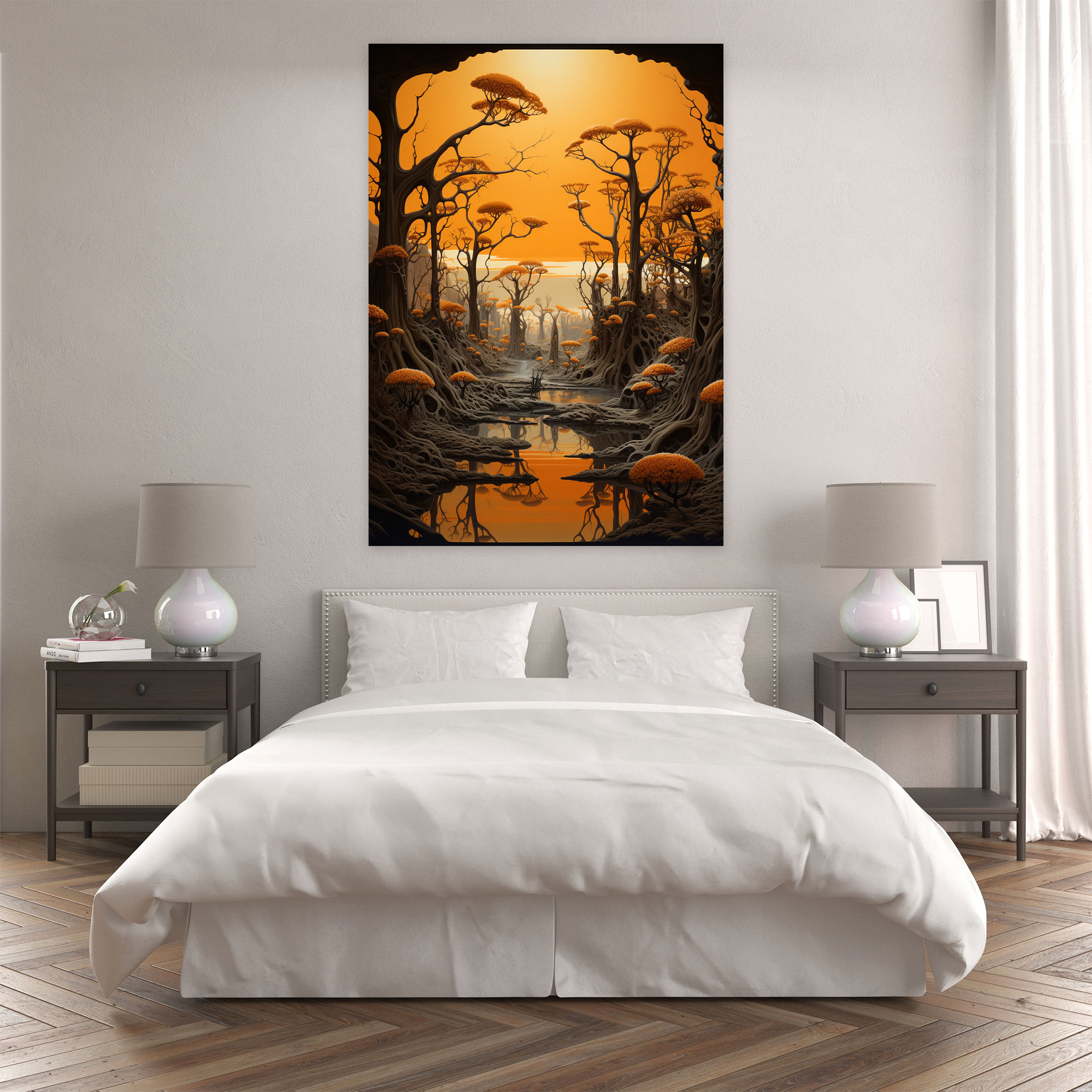 Los Muertos Canvas Print - Los Muertos, Los Muertos, Serene Landscape, Marigold Flowers