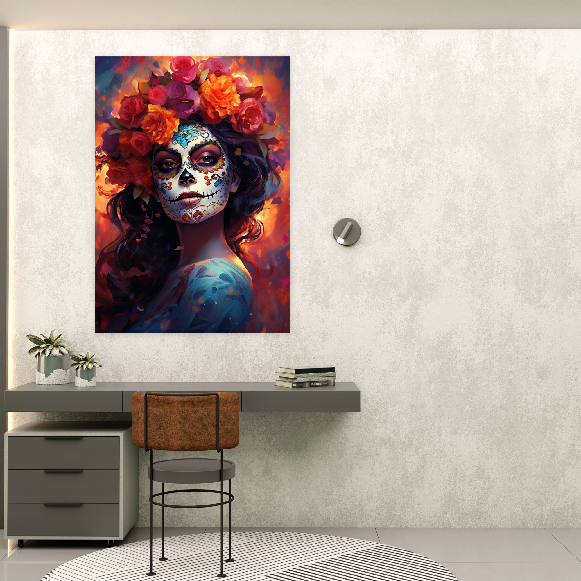 Los Muertos Wall Art - Los Muertos, Sugar Skull, Los Muertos, Wall Art