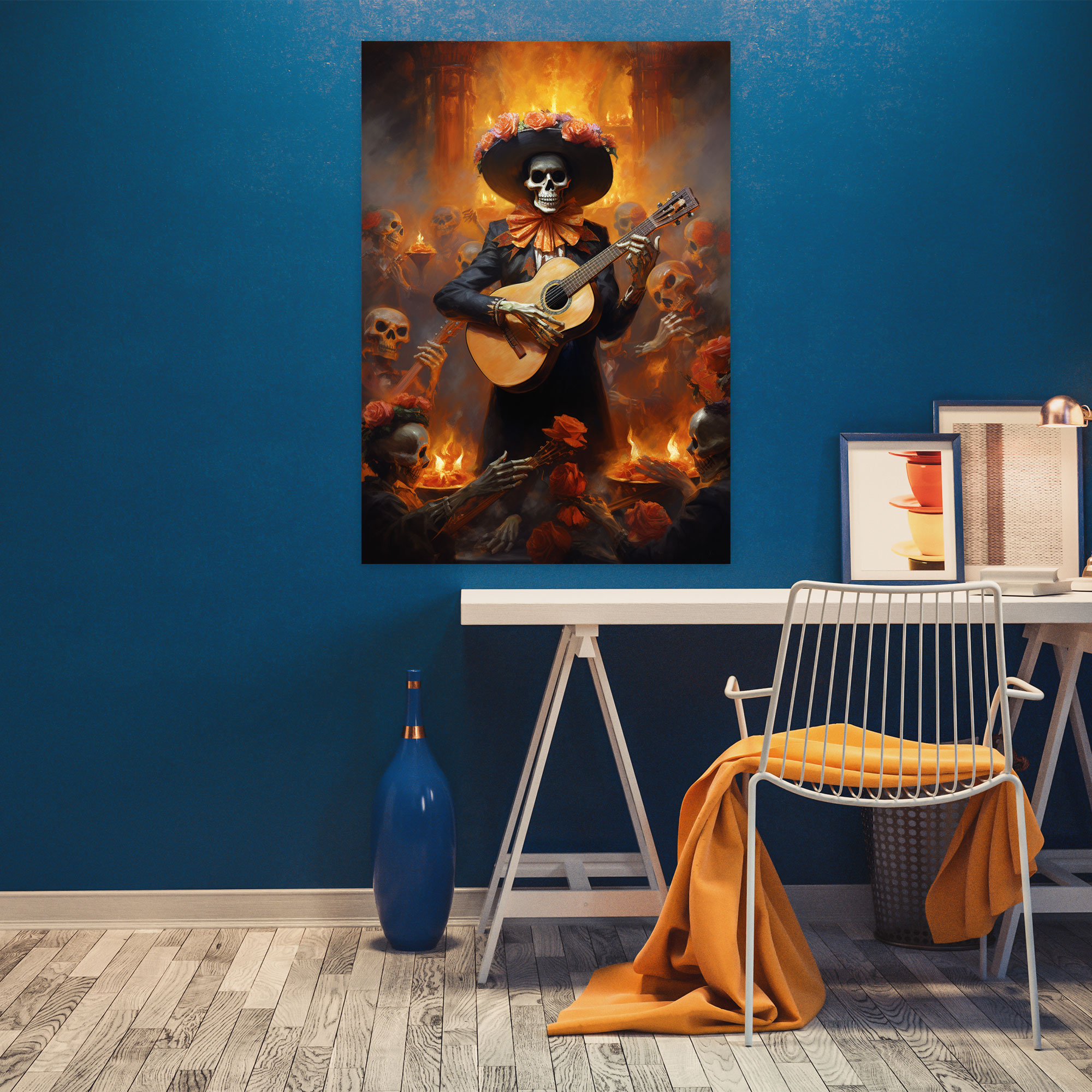 Los Muertos Canvas Print - Los Muertos, Mariachi Band, Wall Decoration, Canvas Wall Art