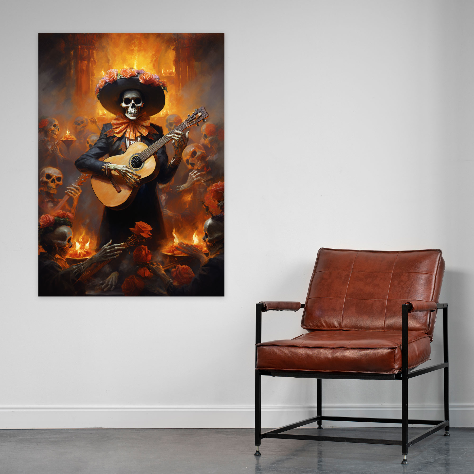 Los Muertos Canvas Print - Los Muertos, Mariachi Band, Wall Decoration, Canvas Wall Art