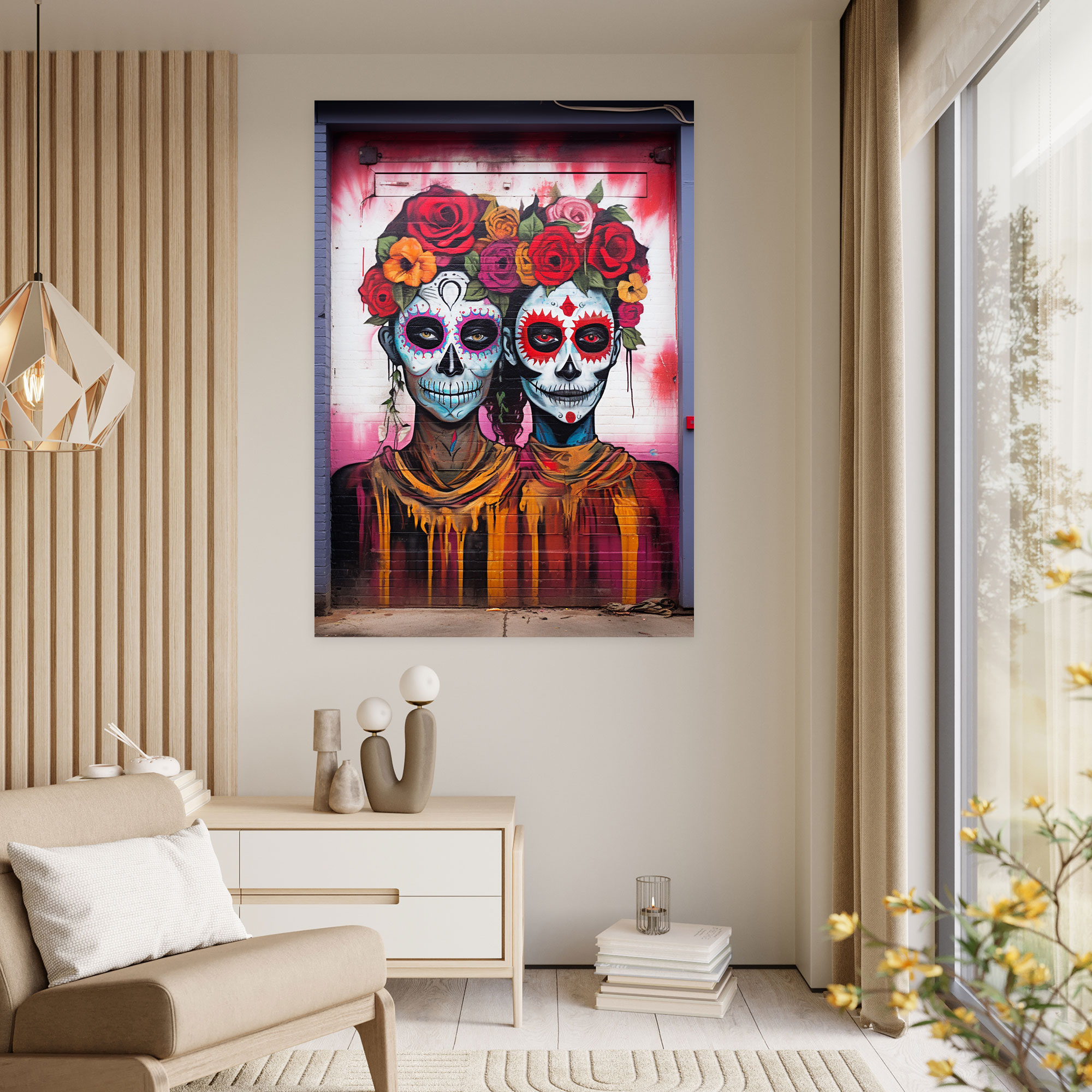 Los Muertos Wall Decoration - Los Muertos, Canvas Wall Art, Home Decoration, Los Muertos