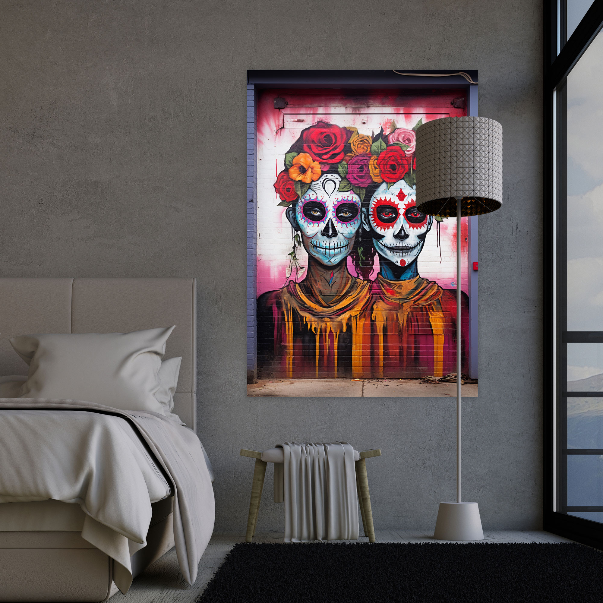 Los Muertos Wall Decoration - Los Muertos, Canvas Wall Art, Home Decoration, Los Muertos